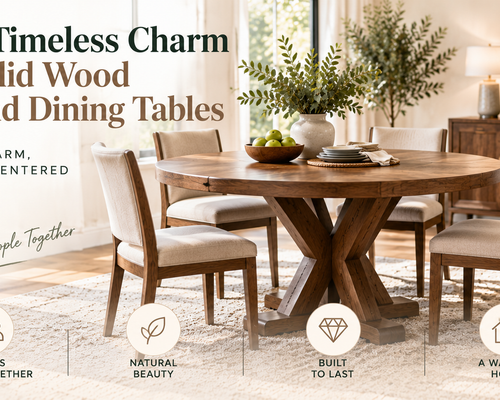 The Timeless Charm of Solid Wood Round Dining Tables for a Warm, Family-Centered Space