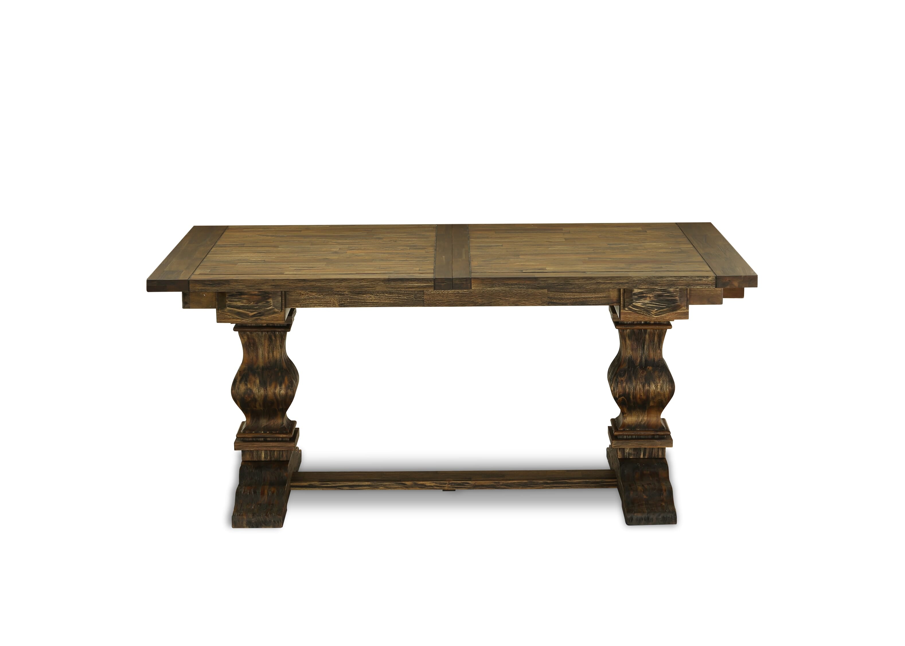 Juego de mesa y sillas de cocina de 9 piezas LALA9-73-04 de East West Furniture. Incluye una mesa de comedor rectangular con hojas de mariposa y 8 sillas Parson de tela de lino color tostado claro.