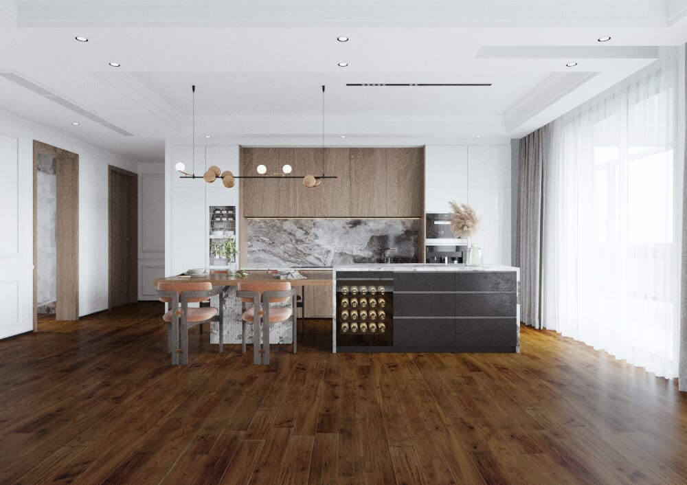 Sango Premier Hickory Chestnut 1/2" x 5" x Random Length Handscraped Engineered Hardwood Flooring( 26.24 sqft/box)