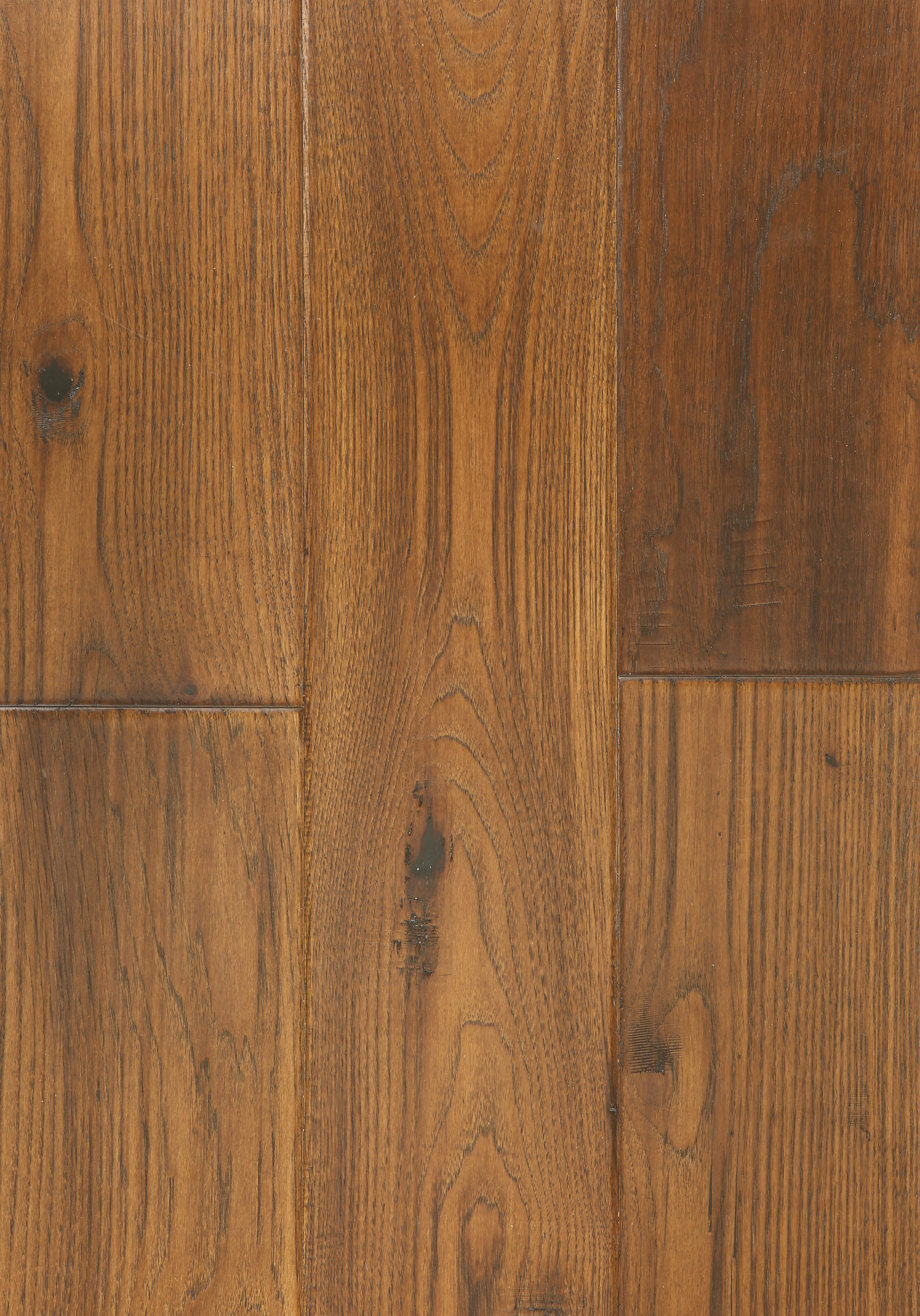 Sango Premier Hickory Autumn Brown 1/2" x 7" x Random Length Handscraped Engineered Hardwood Flooring( 25.26 sqft/box)