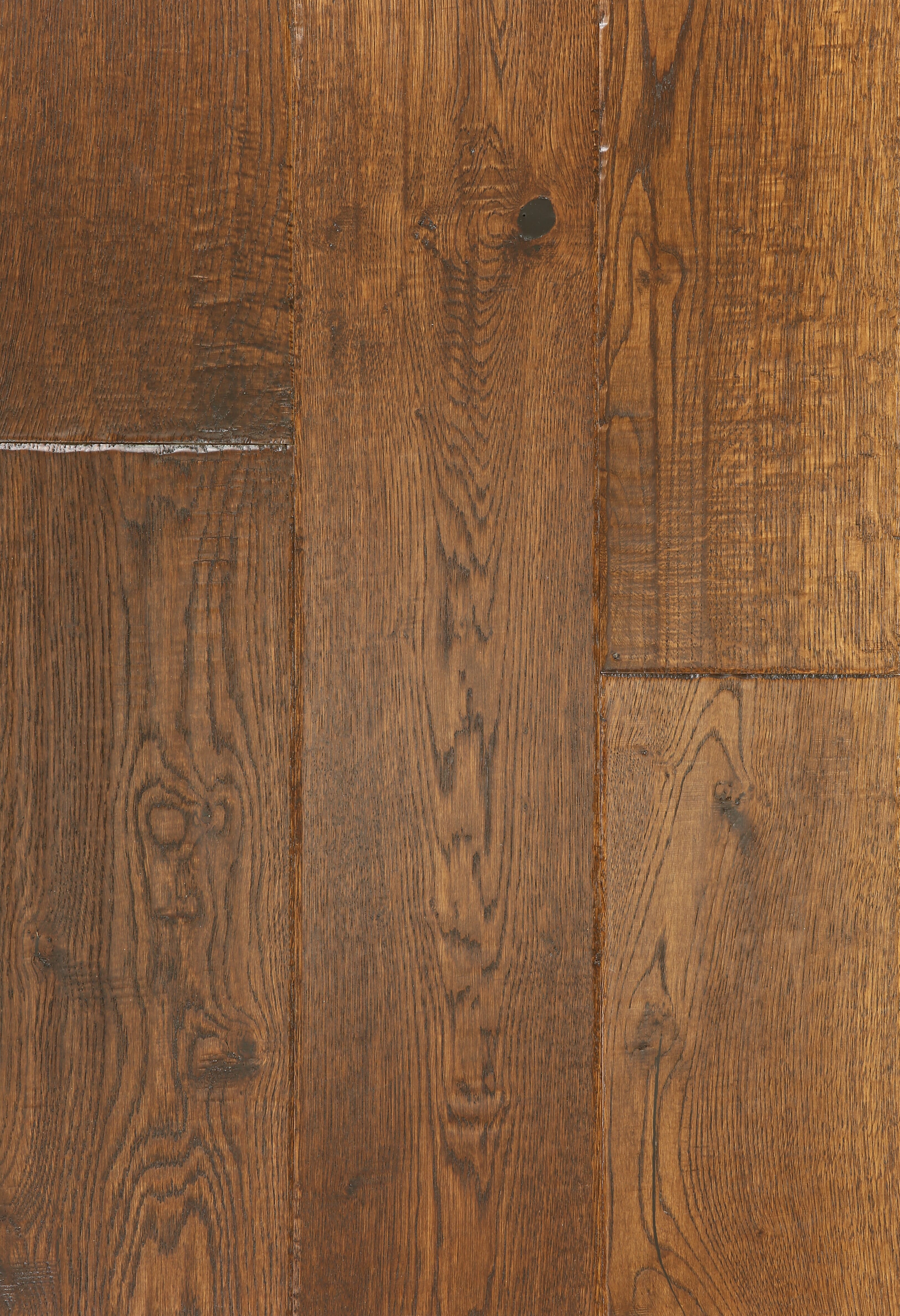 Pisos de madera de ingeniería East West Furniture SP-7OH03 Sango Premier - Roble europeo - 1/2 pulg. x 7 pulg. x largo aleatorio, raspado a mano