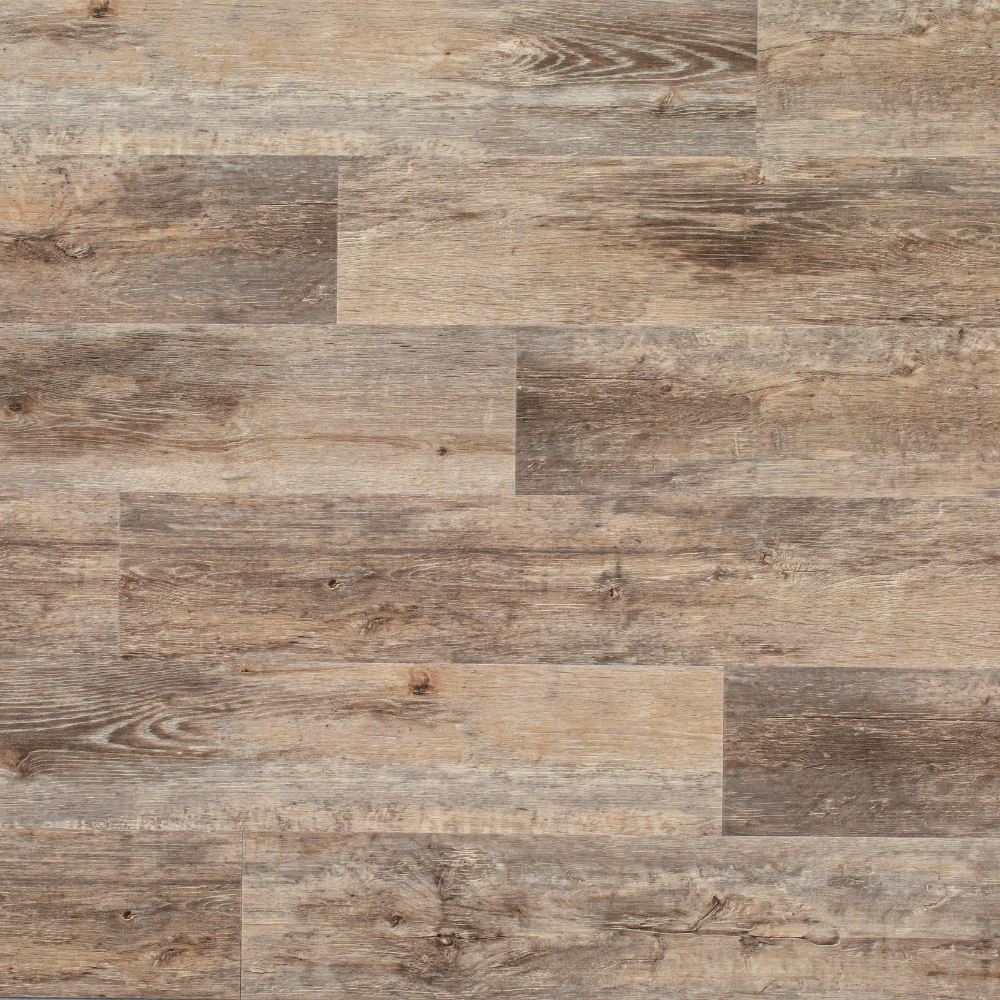 East West Furniture CA-47EC12 EVA Backing SPC Plank Flooring, Polar Gray 4mm x 7" x 48" with 20mil Wear Layer and I4F Click Locking, 30 sq ft Floor Planks/Case