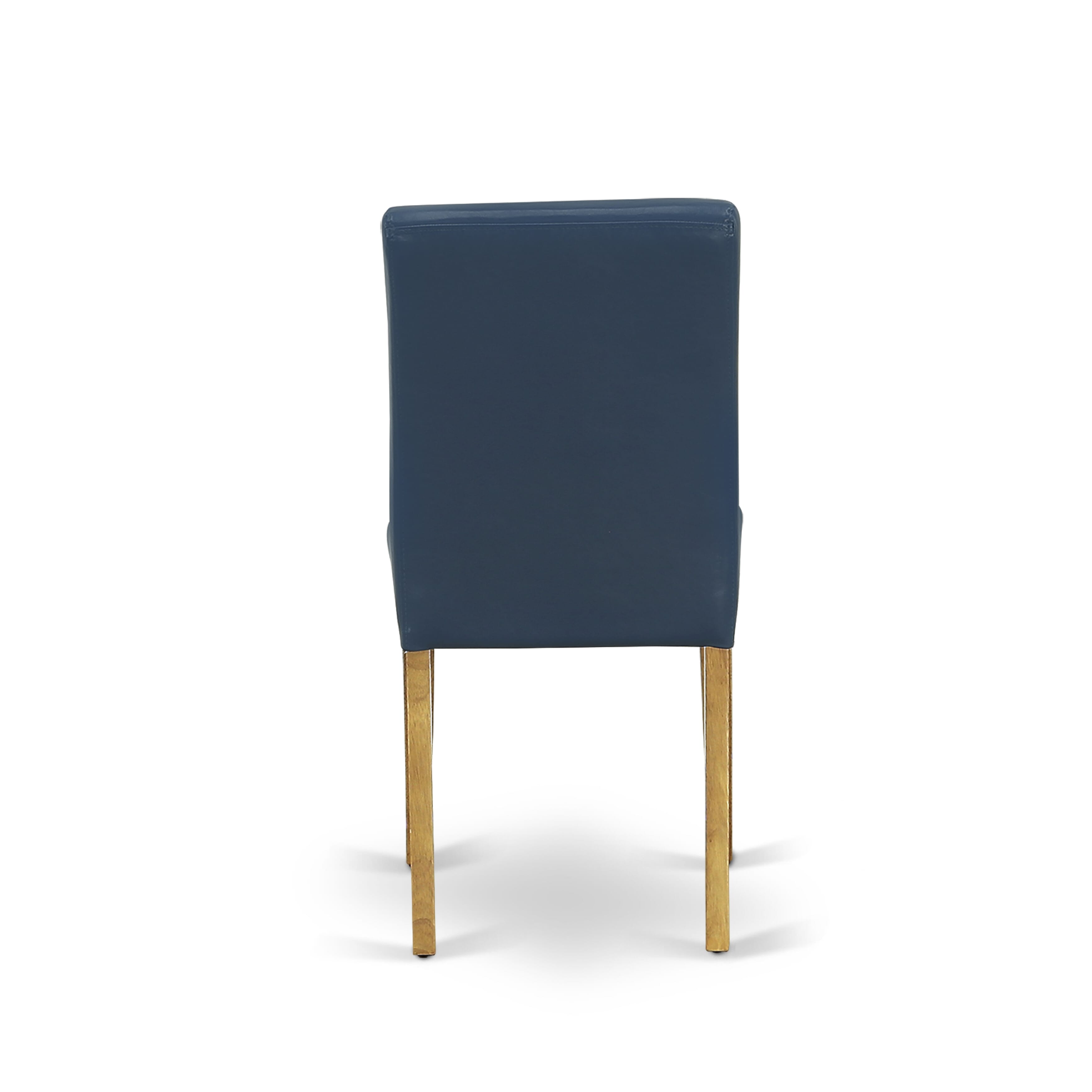 CAAB5-OAK-55 5Pc Rectangle 60" Dining Room Table And 4 Parson Chair With Oak Leg And Pu Leather Color Oasis