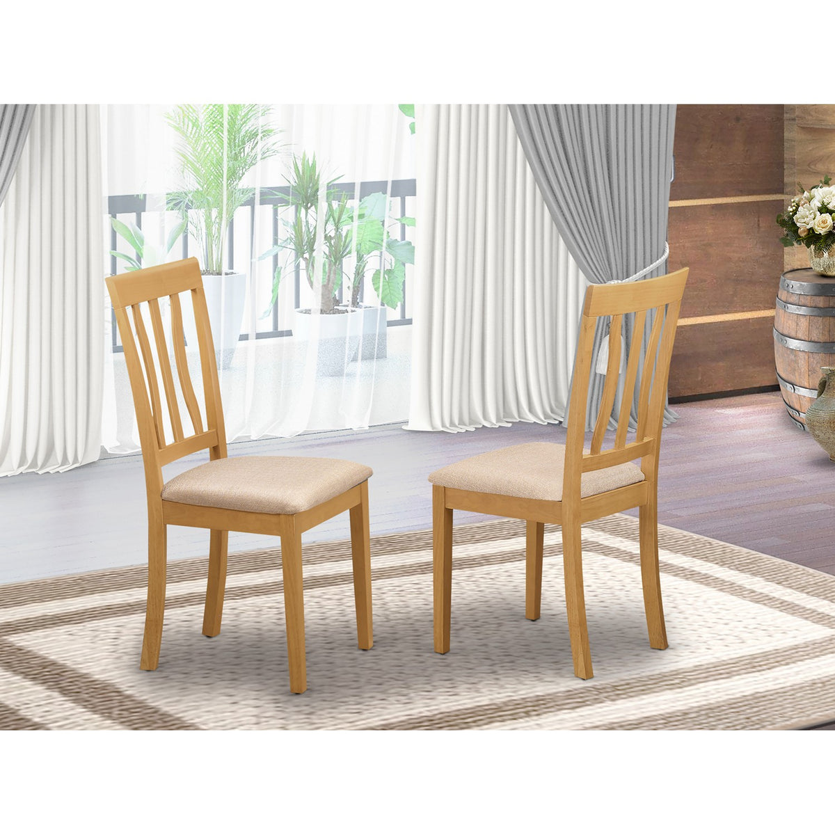 Oak wood sales chairs for sale