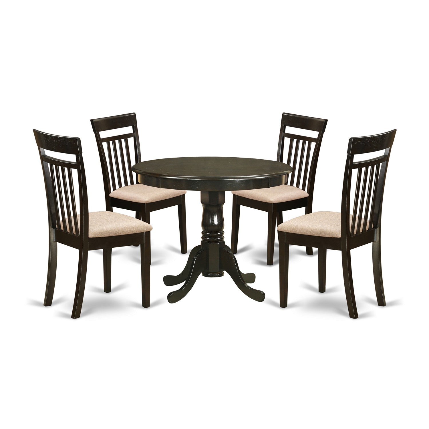 ANCA5-CAP-C 5 Pc Kitchen Table-Kitchen Dining nook plus 4 Dining Chairs