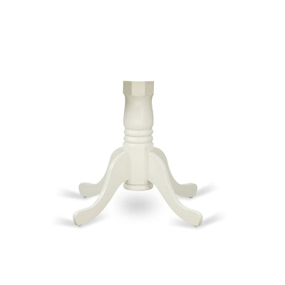 Antique Table Pedestal in Linen White Finish
