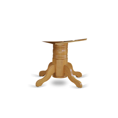 Avon Table Pedestal in Oak Finish