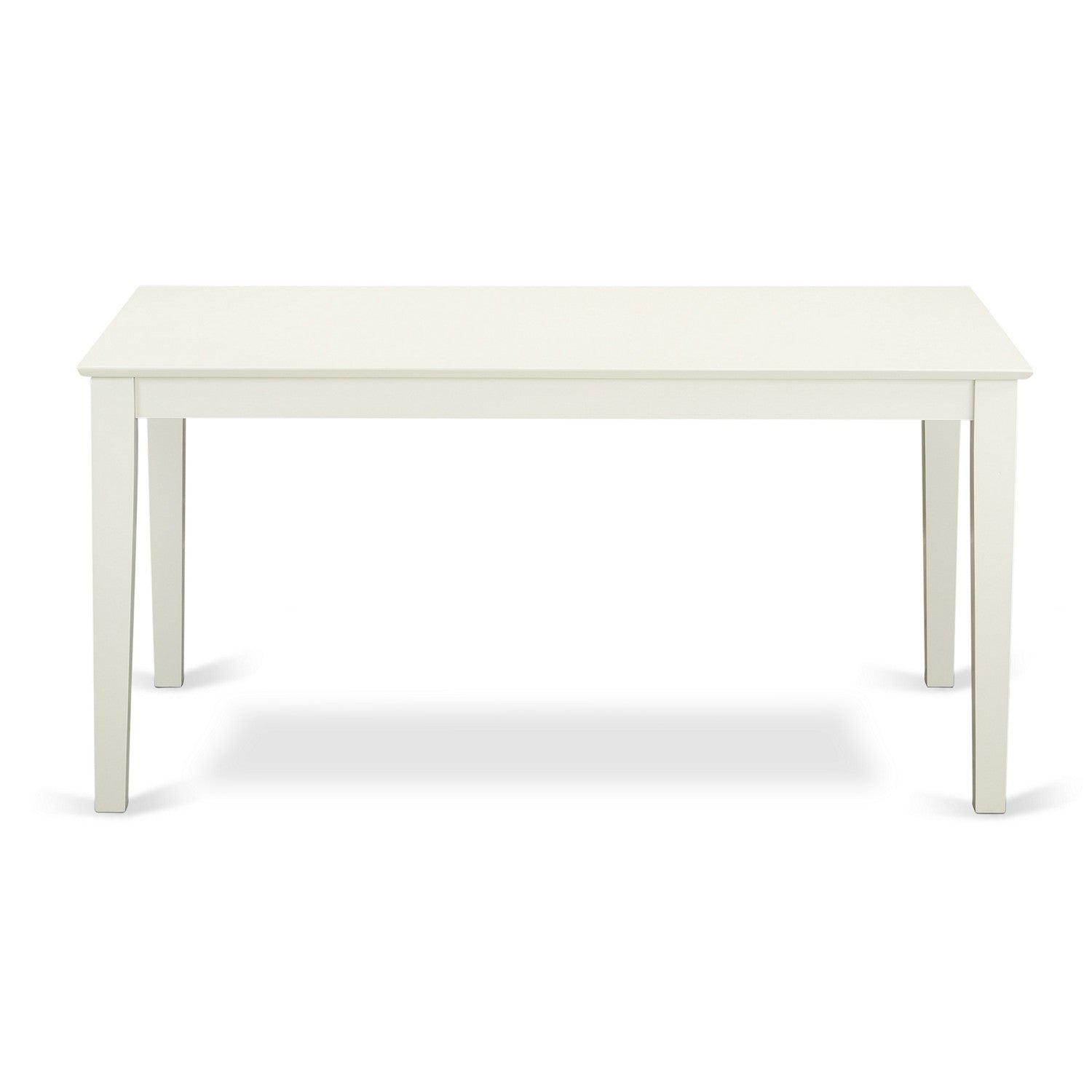 Juego de comedor de 5 piezas para 4 personas East West Furniture CAVA5-LWH-W Incluye una mesa de comedor rectangular y 4 sillas de comedor
