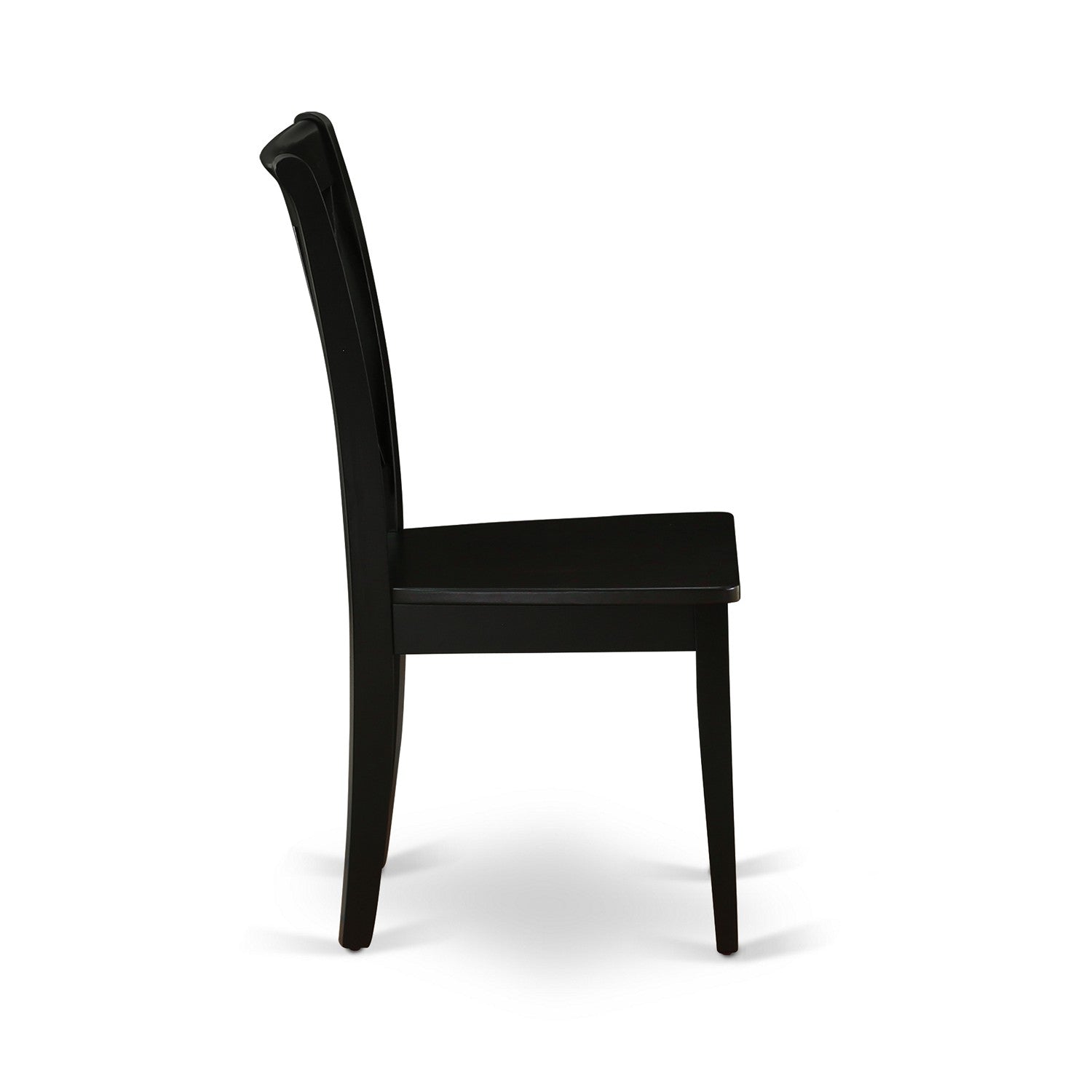 Sillas de comedor Clarksville CLC-BLK-W de East West Furniture: sillas de madera con respaldo cruzado doble