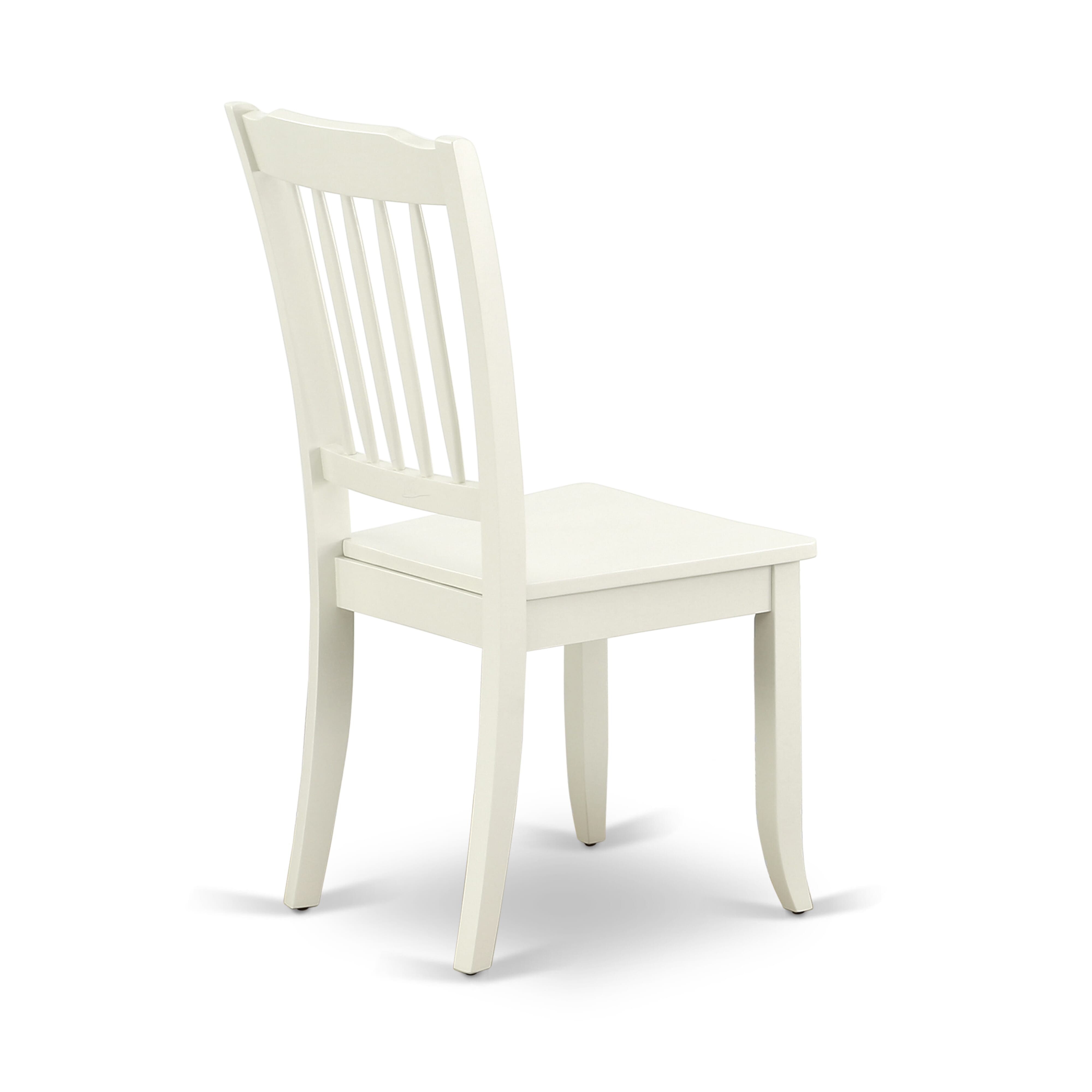 Juego de mesa de cocina de 5 piezas East West Furniture NDDA5-LWH-W para 4 personas. Incluye una mesa de comedor rectangular con alas abatibles y 4 sillas de comedor.