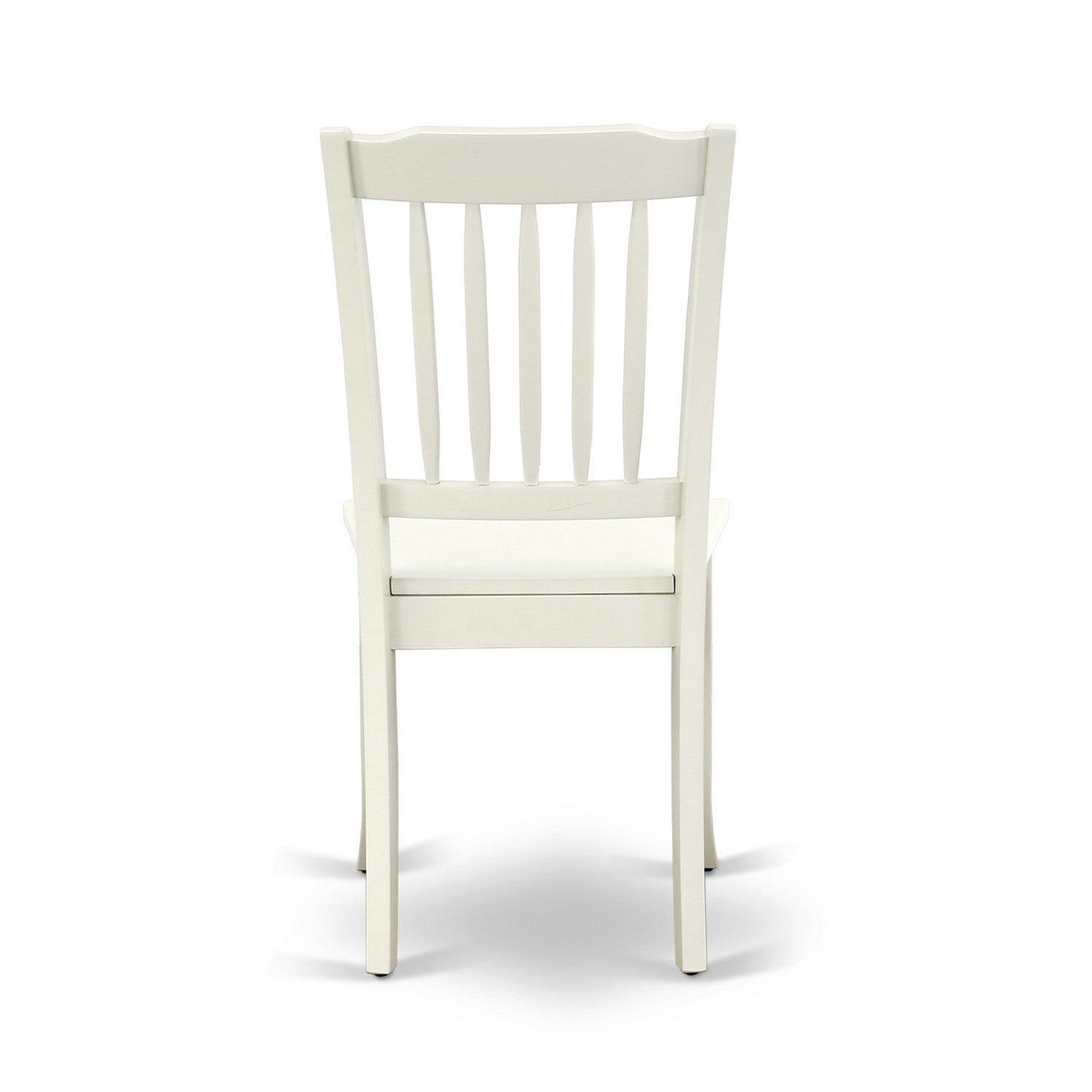 Juego de comedor de 5 piezas East West Furniture CADA5-LWH-W Incluye una mesa de comedor rectangular y 4 sillas de comedor de cocina