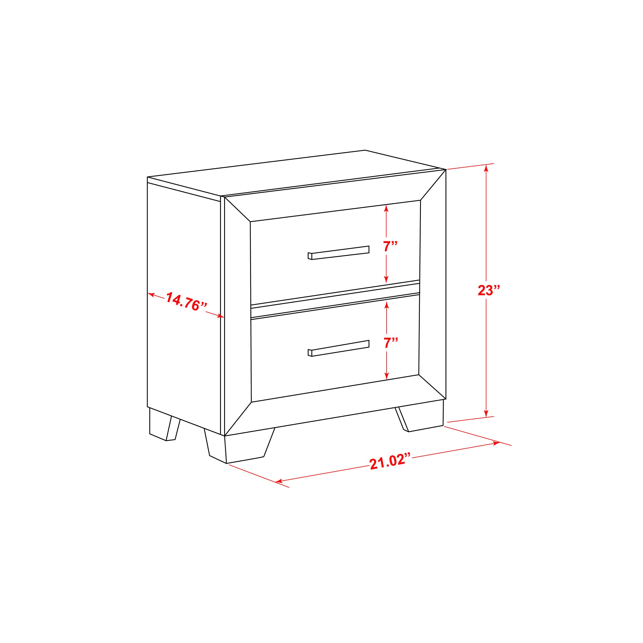 Juego de dormitorio moderno Denali de 3 piezas, modelo DE20-Q2N000 de East West Furniture: una cama y dos mesitas de noche, acabado gris cepillado.