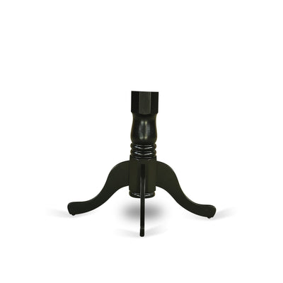Dublin Table Pedestal in Black Finish