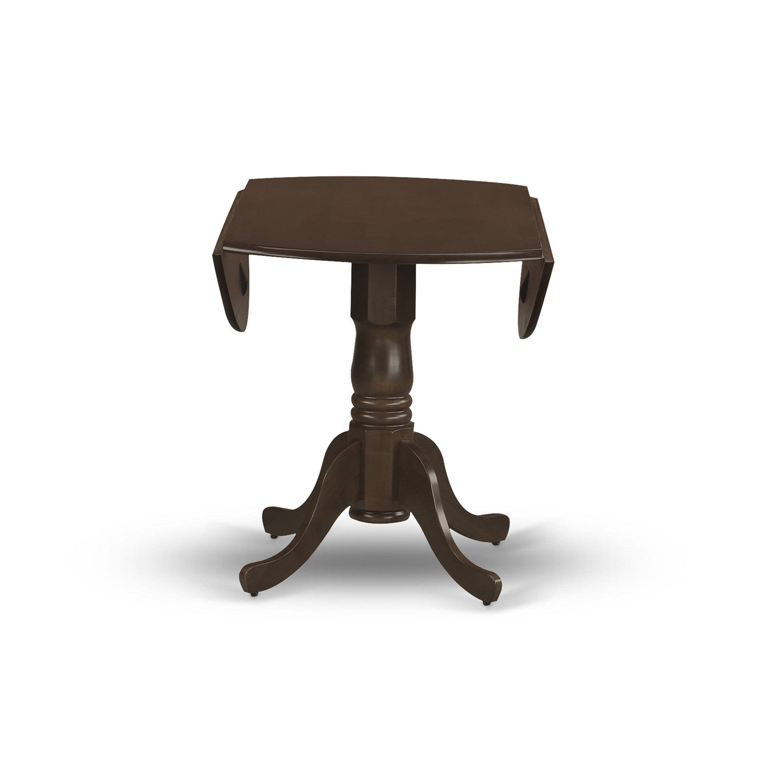 DLVA3-ESP-W 3 Pc 2-drop-leaf Table and 2 Wood Seat Chairs