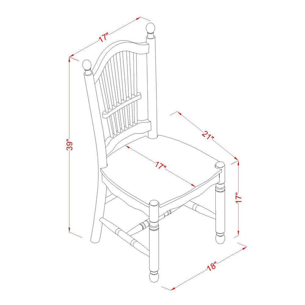 East West Furniture NDDO5-LWH-W Modern Dining Table Set 5 Pcs- 4 Amazing Dining Room Chairs and a Stunning Wood Dining Table - Linen White Finish Hardwood Chair Seat - Linen White Finish Solid Wood Frame.