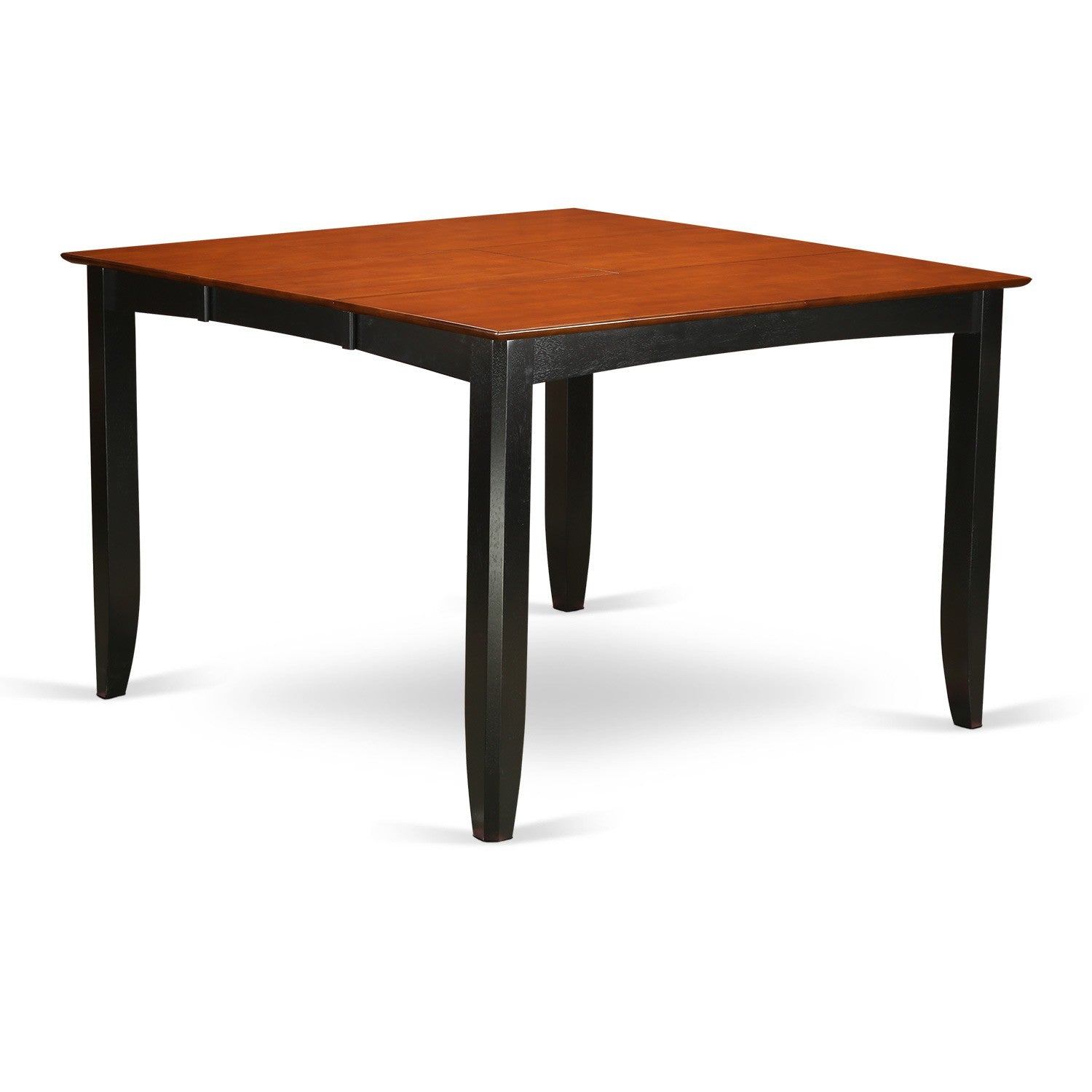 Juego de comedor de 9 piezas con altura de mostrador FAIR9-BLK-W de East West Furniture. Incluye una mesa de cocina cuadrada con pedestal y 8 sillas de comedor.