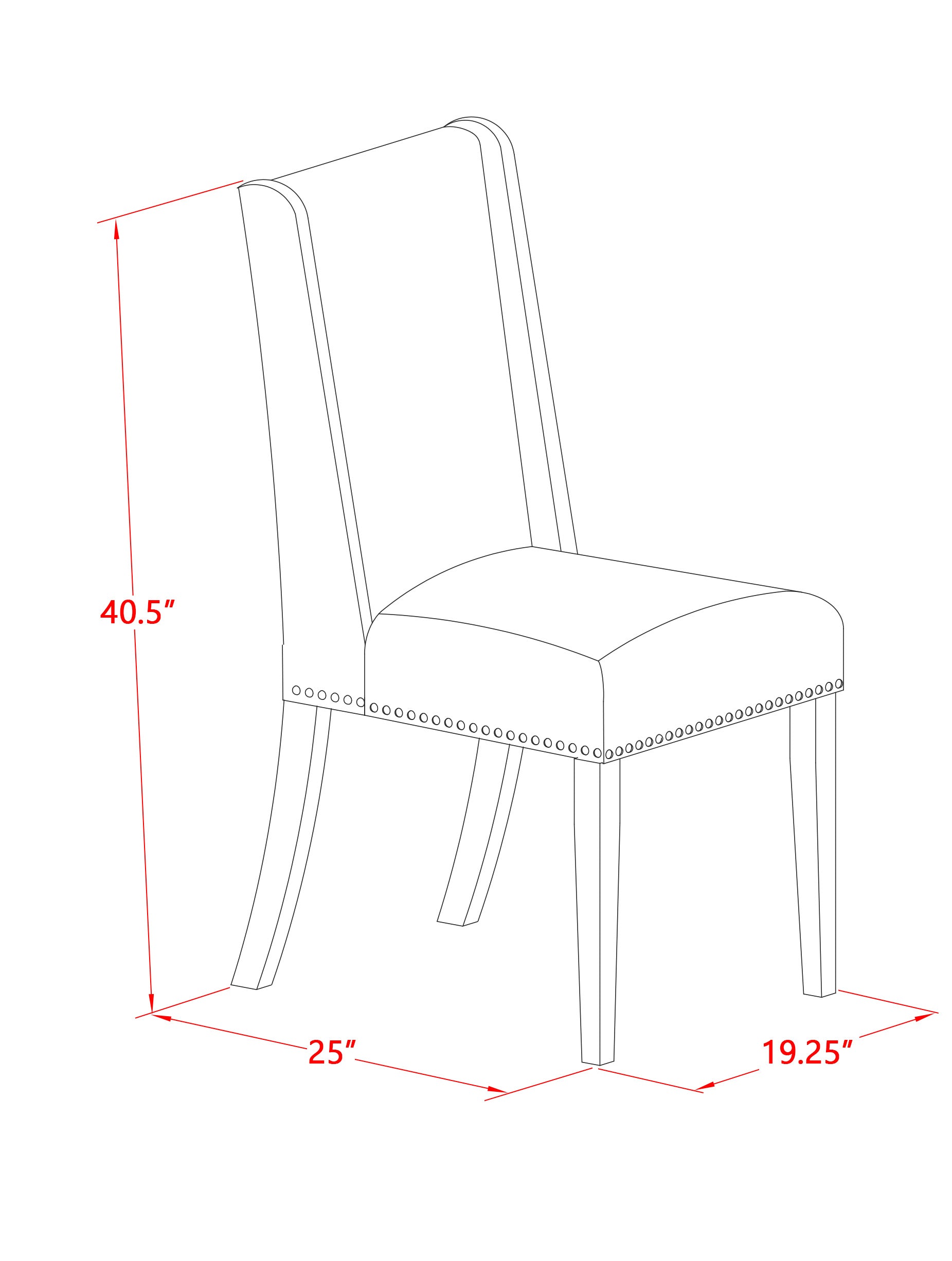 LMFL7-77-16 7-Pc Dining Table Set- 6 Kitchen Dining Chairs with Dark Khaki Linen Fabric Seat and Stylish Chair Back - Kitchen Table (Distressed Jacobean Finish)