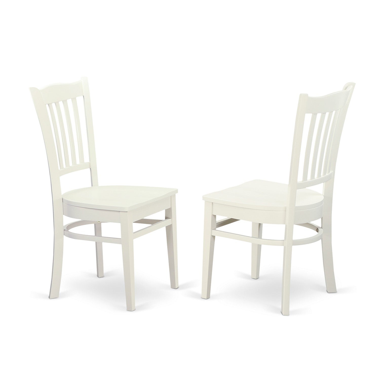 El juego de mesa de cocina East West Furniture LGGR9-LWH-W de 9 piezas incluye una mesa de comedor rectangular con hojas de mariposa y 8 sillas de comedor.