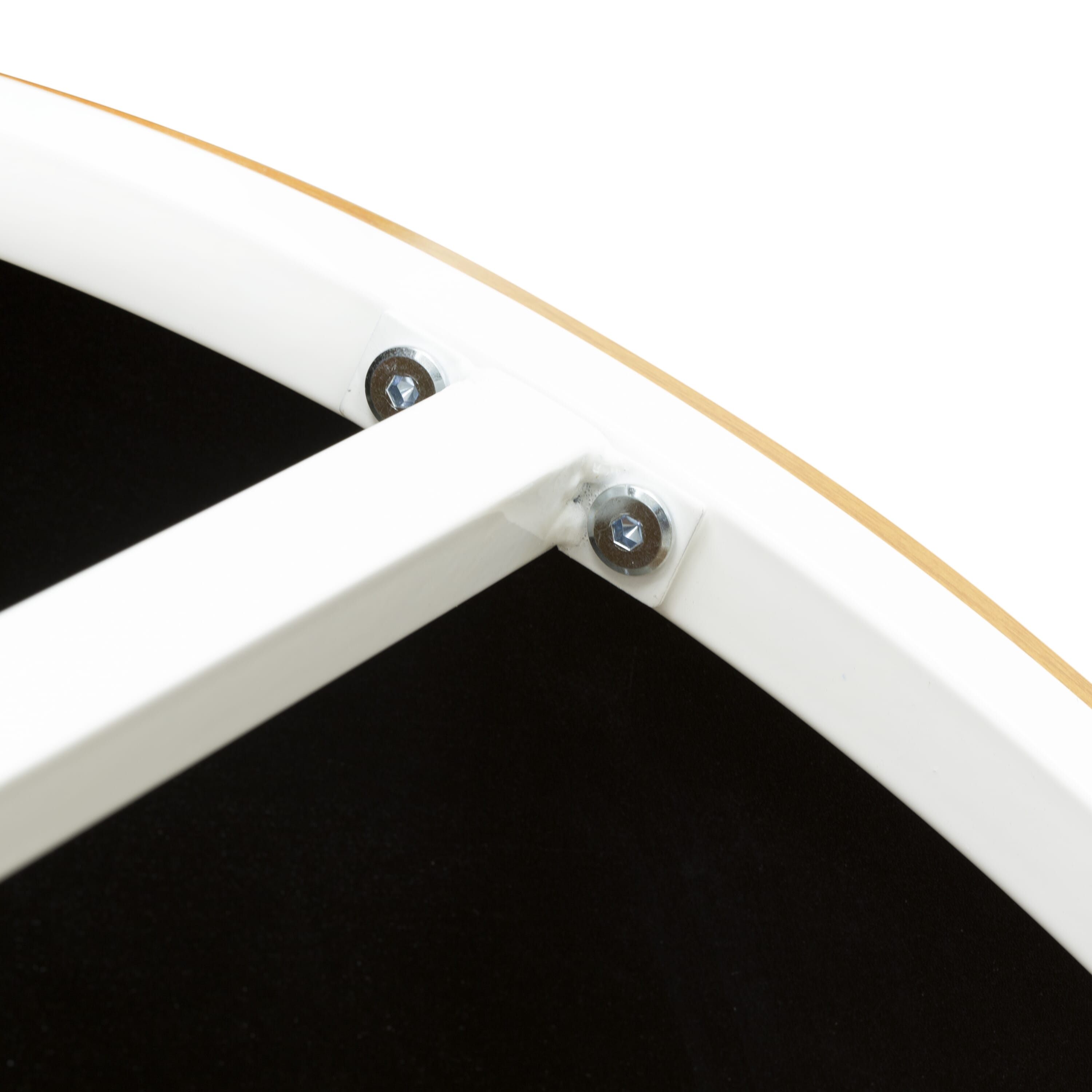 Mesa de centro Harley HRCTW01 de East West Furniture: mesa de centro redonda moderna de mediados de siglo con dos niveles para sala de estar