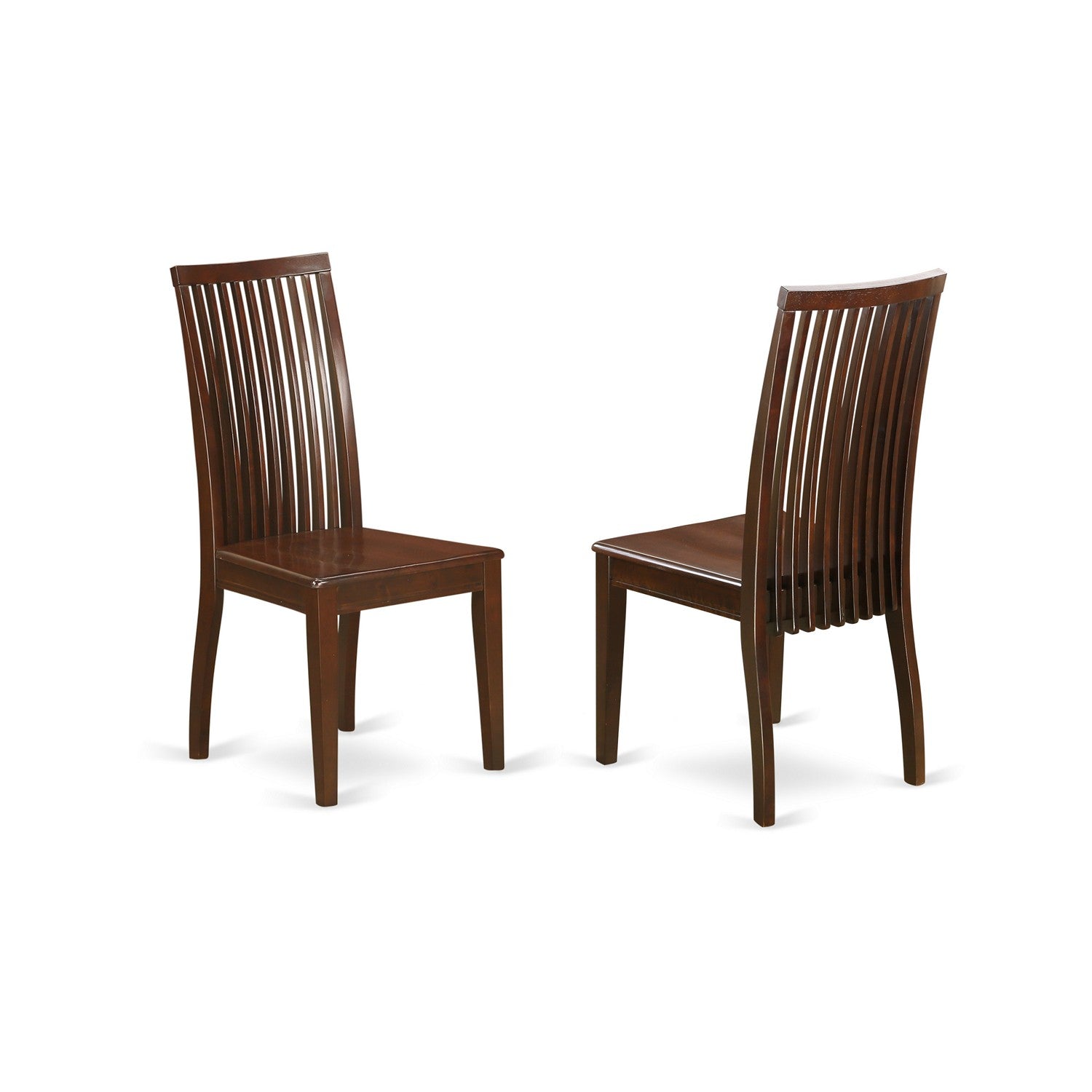 El juego de comedor de 5 piezas MLIP5-MAH-W de East West Furniture incluye una mesa de comedor rectangular con diseño de hojas de mariposa y 4 sillas de cocina.