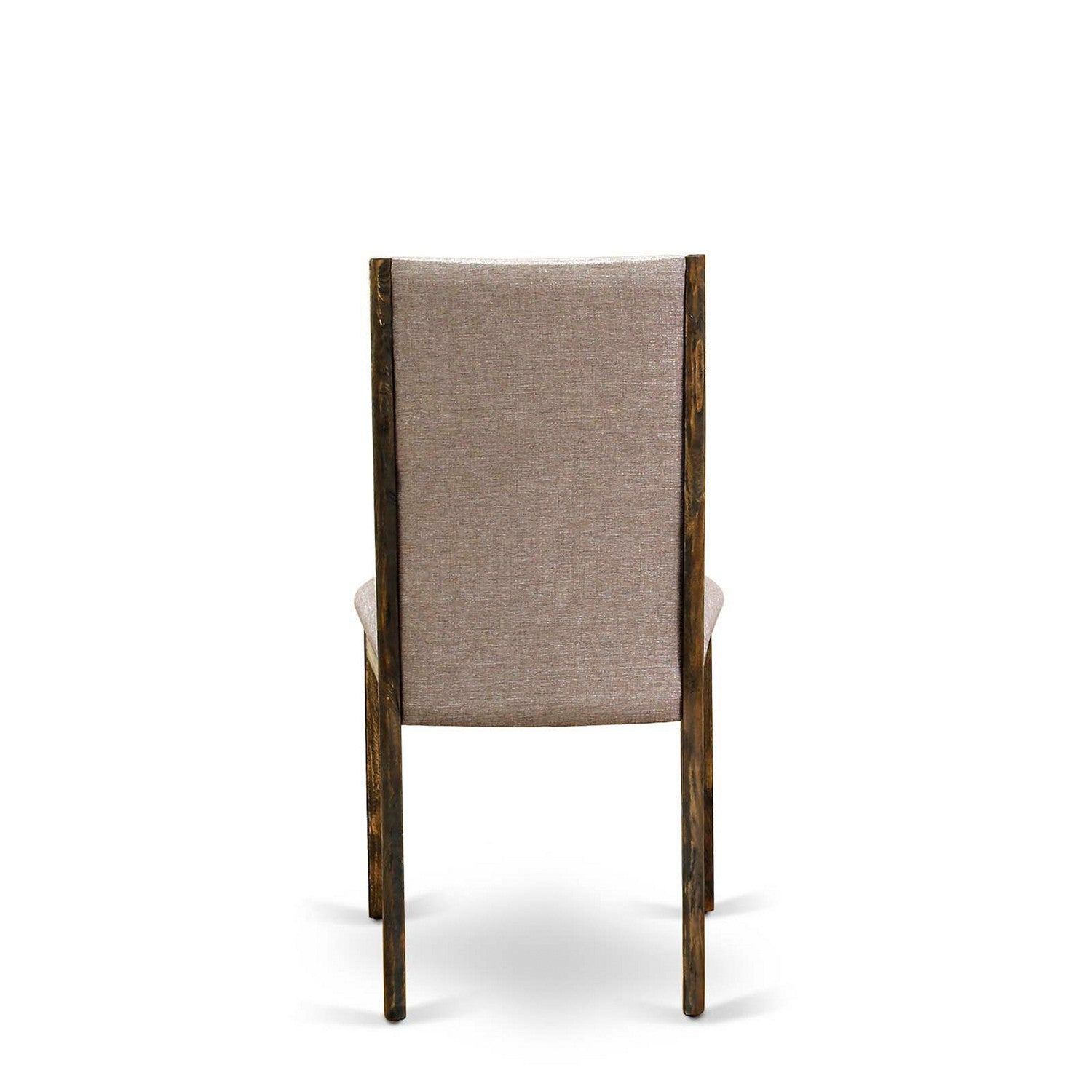 Sillas de comedor Lancy Parsons LAP7T16 de East West Furniture - Sillas acolchadas de tela de lino color caqui oscuro
