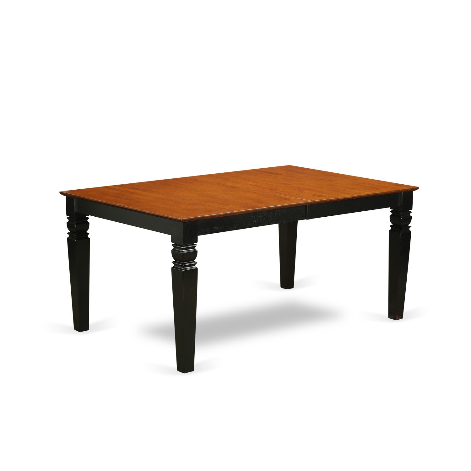 LGNI9-BCH-W 9 Pc Dinette set with a Dining Table and 8 Dining Chairs in Black and Cherry