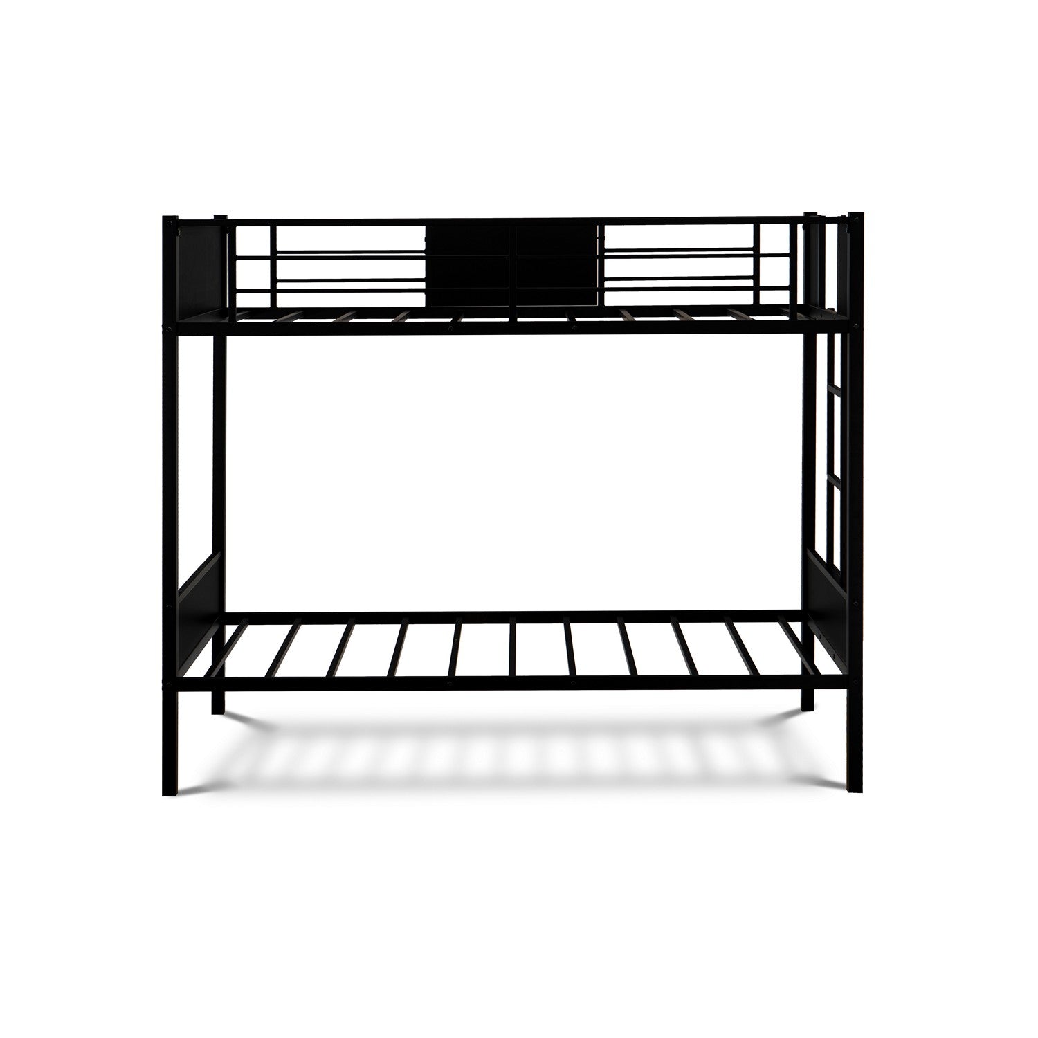 LYT0BLK Lynfield Twin Bunk Bed in powder coating black color