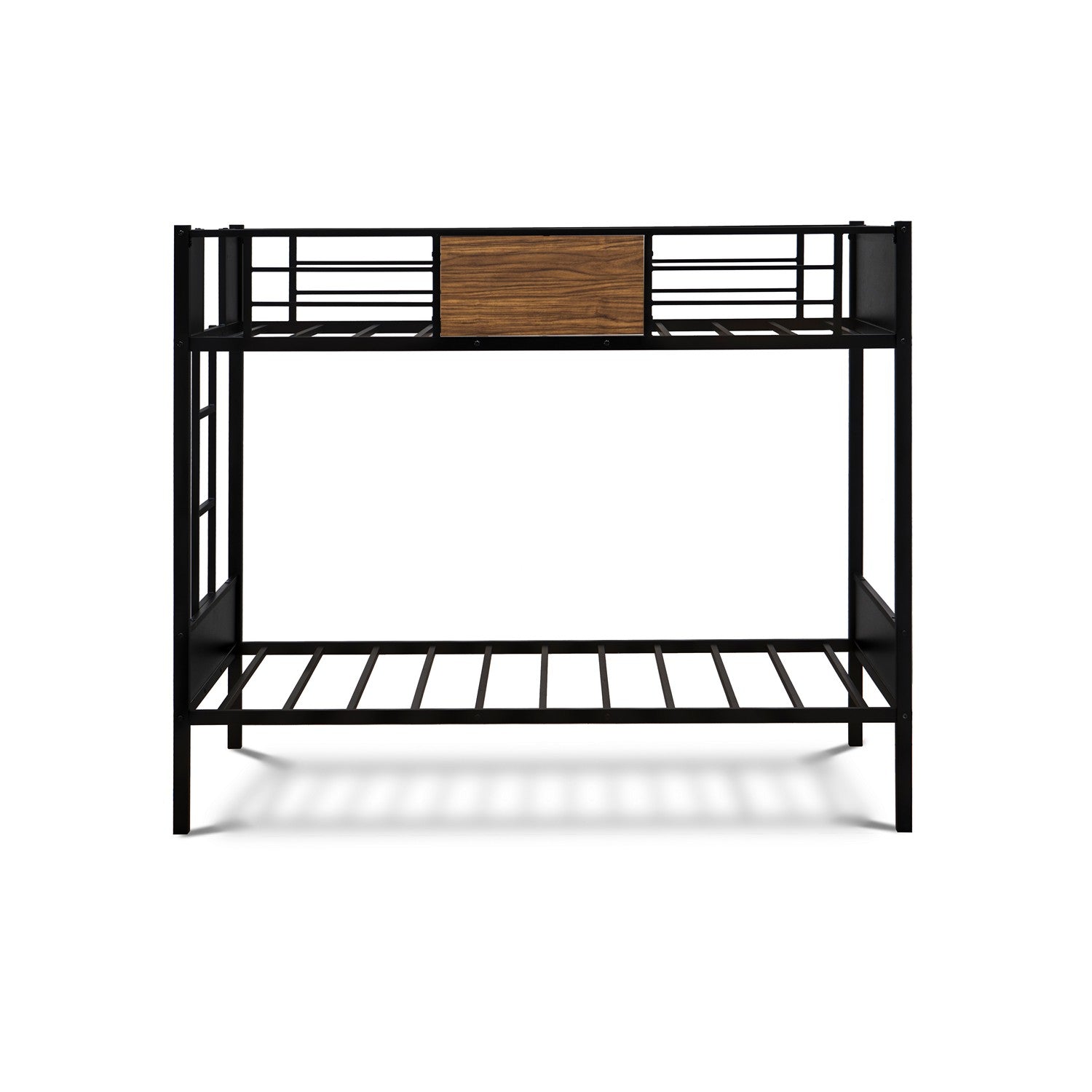 LYT0BLK Lynfield Twin Bunk Bed in powder coating black color