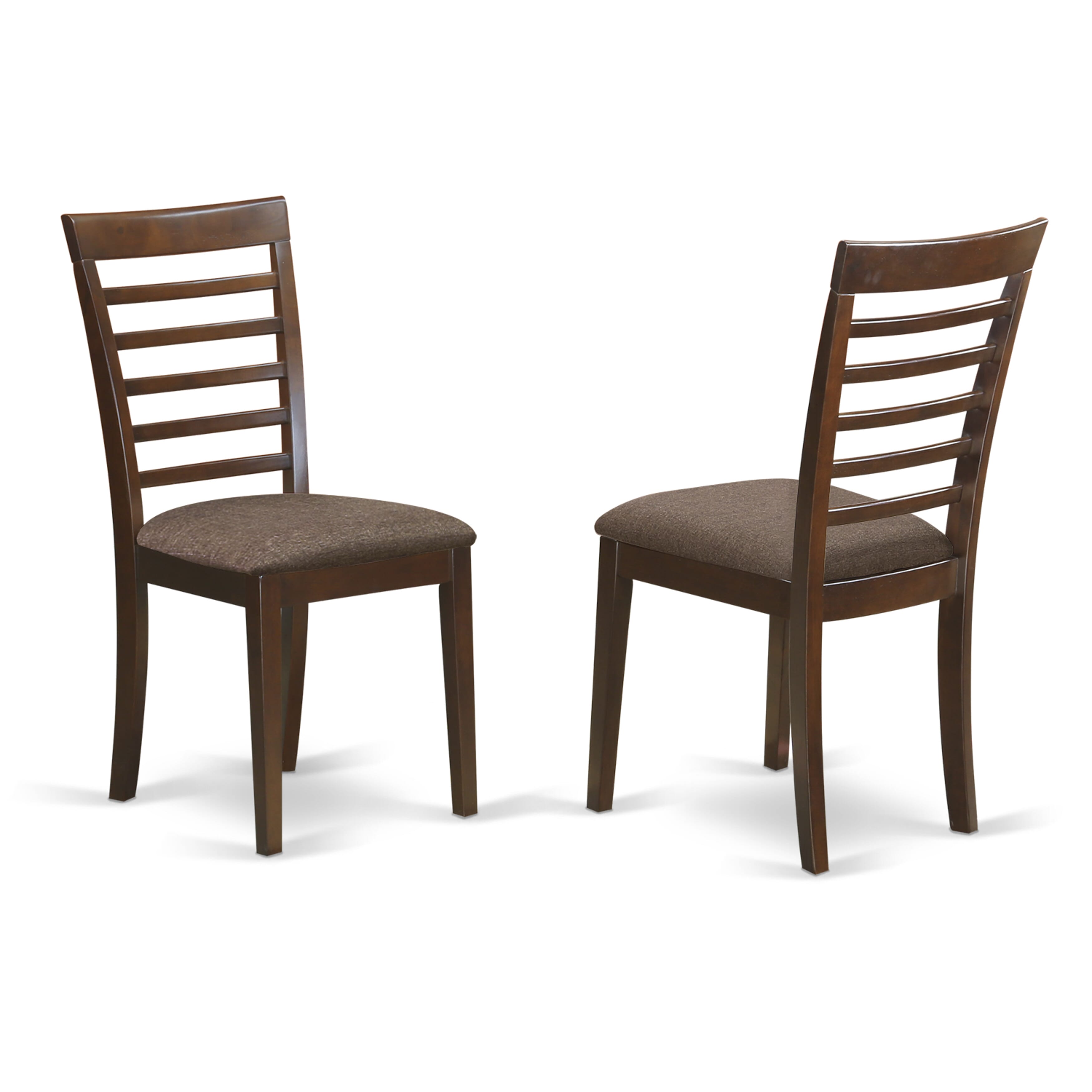 MILA5D-MAH-C 5 Pc dinette set-small Dining Tables and 2 Dining Chairs and 2 Benches