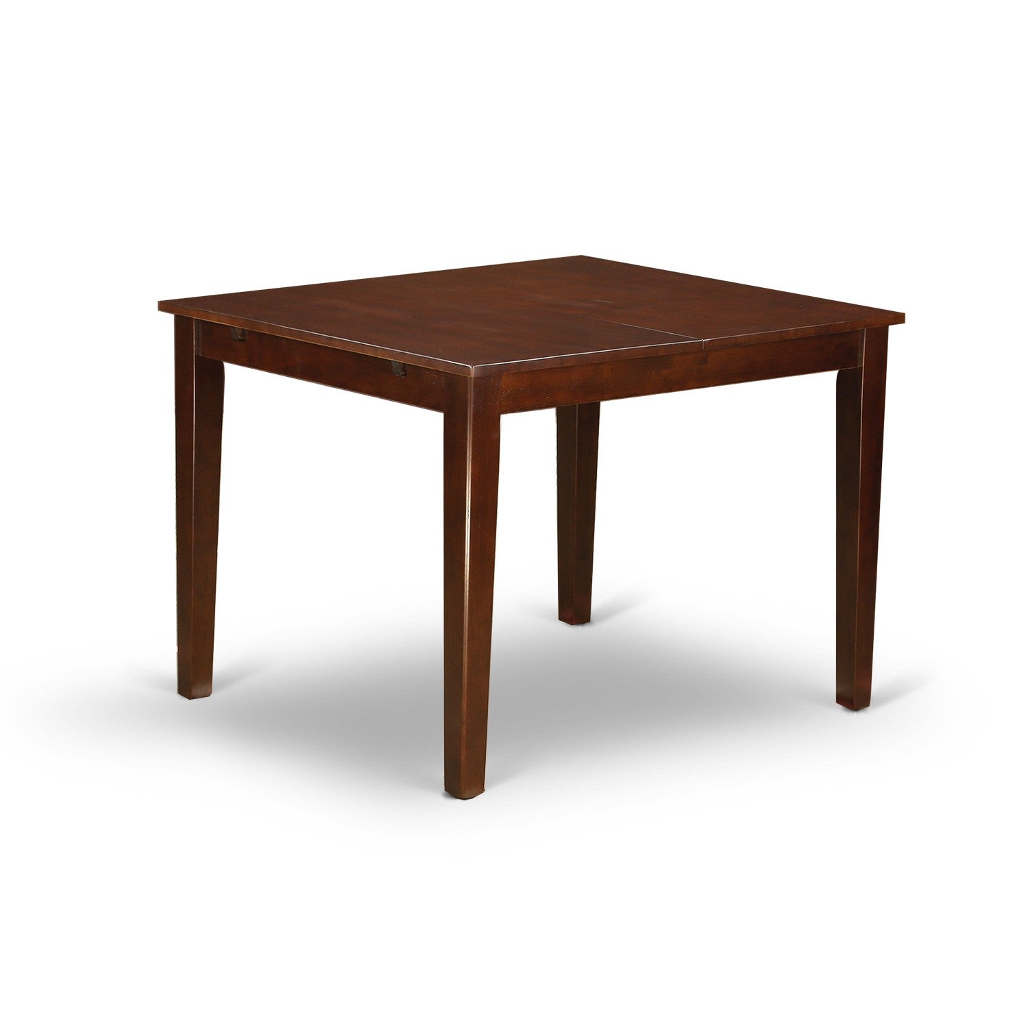 El juego de comedor de 5 piezas MLIP5-MAH-W de East West Furniture incluye una mesa de comedor rectangular con diseño de hojas de mariposa y 4 sillas de cocina.