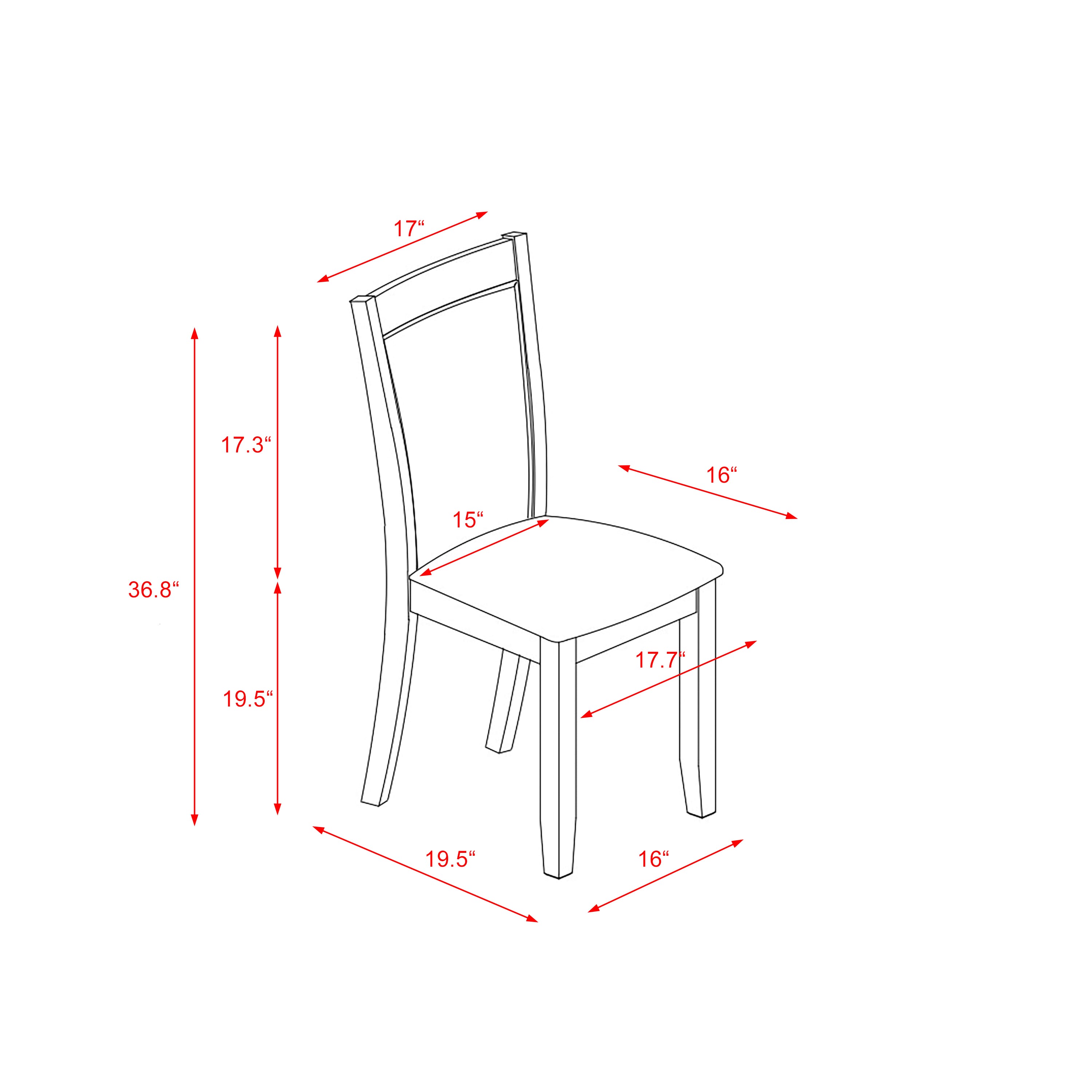 Juego de comedor de 5 piezas East West Furniture HBMZ5-AWN-02. Incluye una mesa de comedor redonda con pedestal y 4 sillas de cocina Parsons de tela de lino.