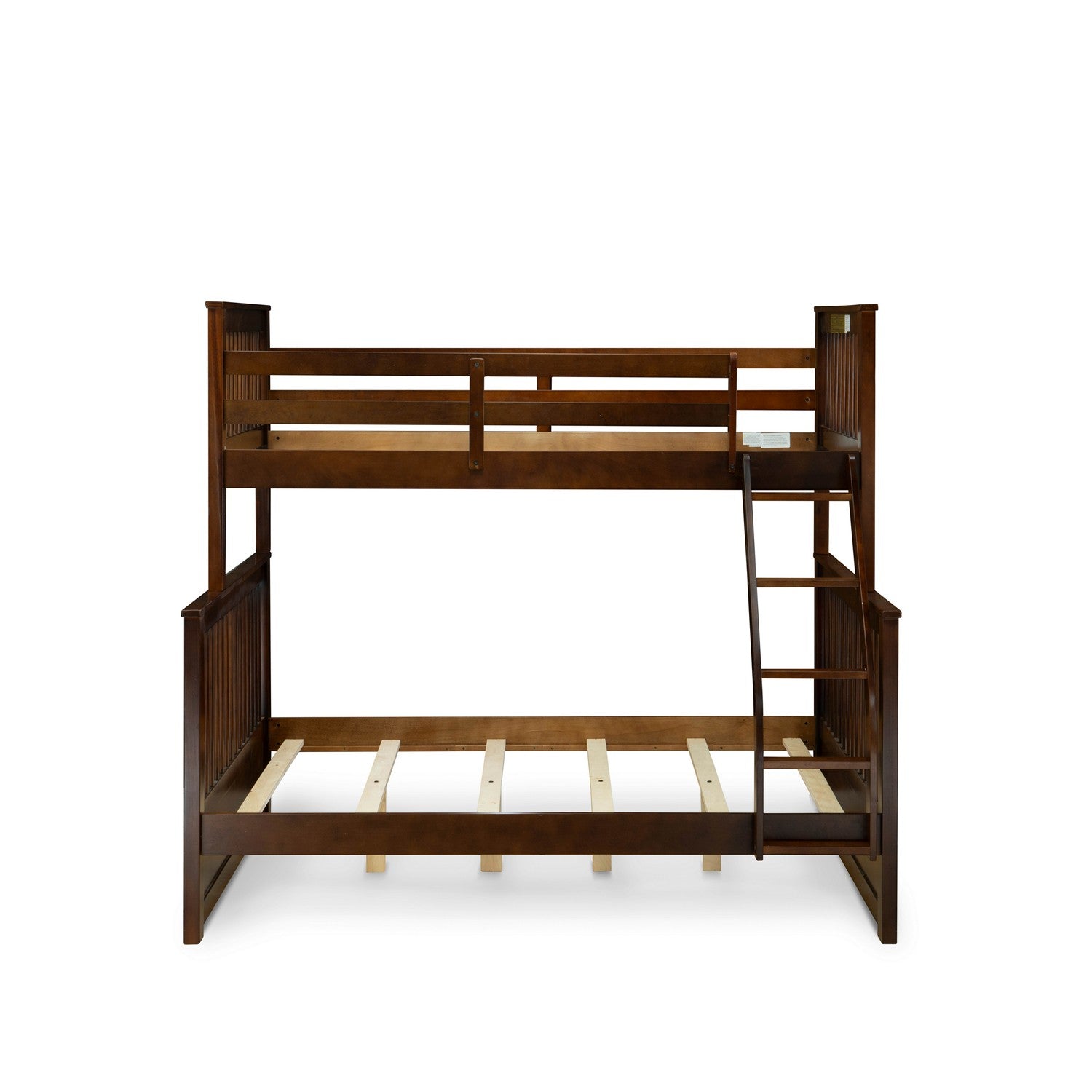 Litera individual y matrimonial Odessa de East West Furniture con acabado en nogal Phillip