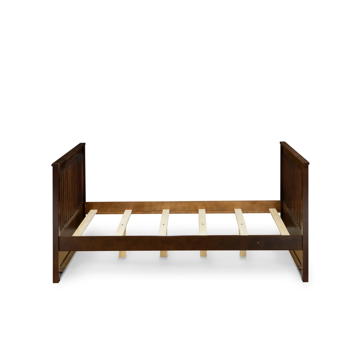 Litera individual y matrimonial Odessa de East West Furniture con acabado en nogal Phillip