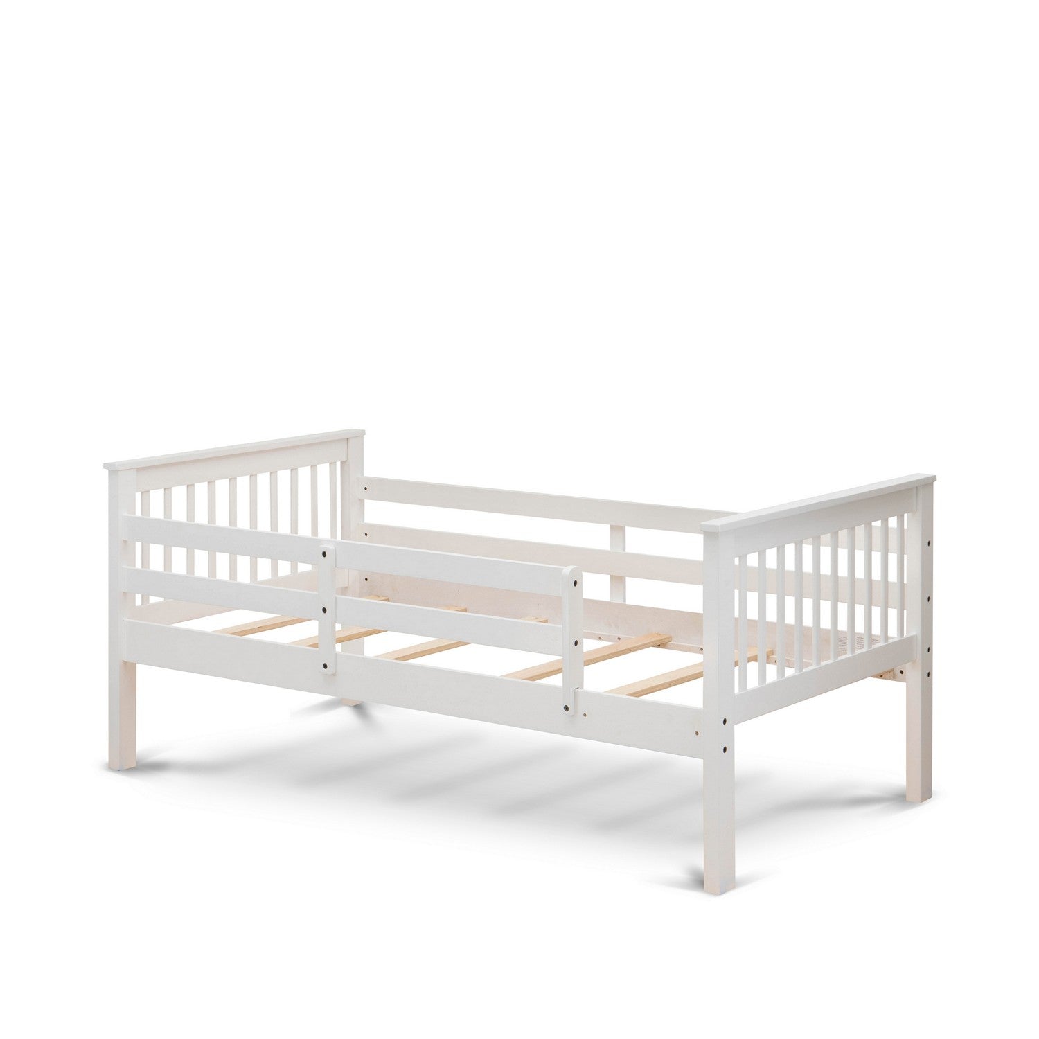 Litera individual y matrimonial Odessa de East West Furniture en acabado blanco