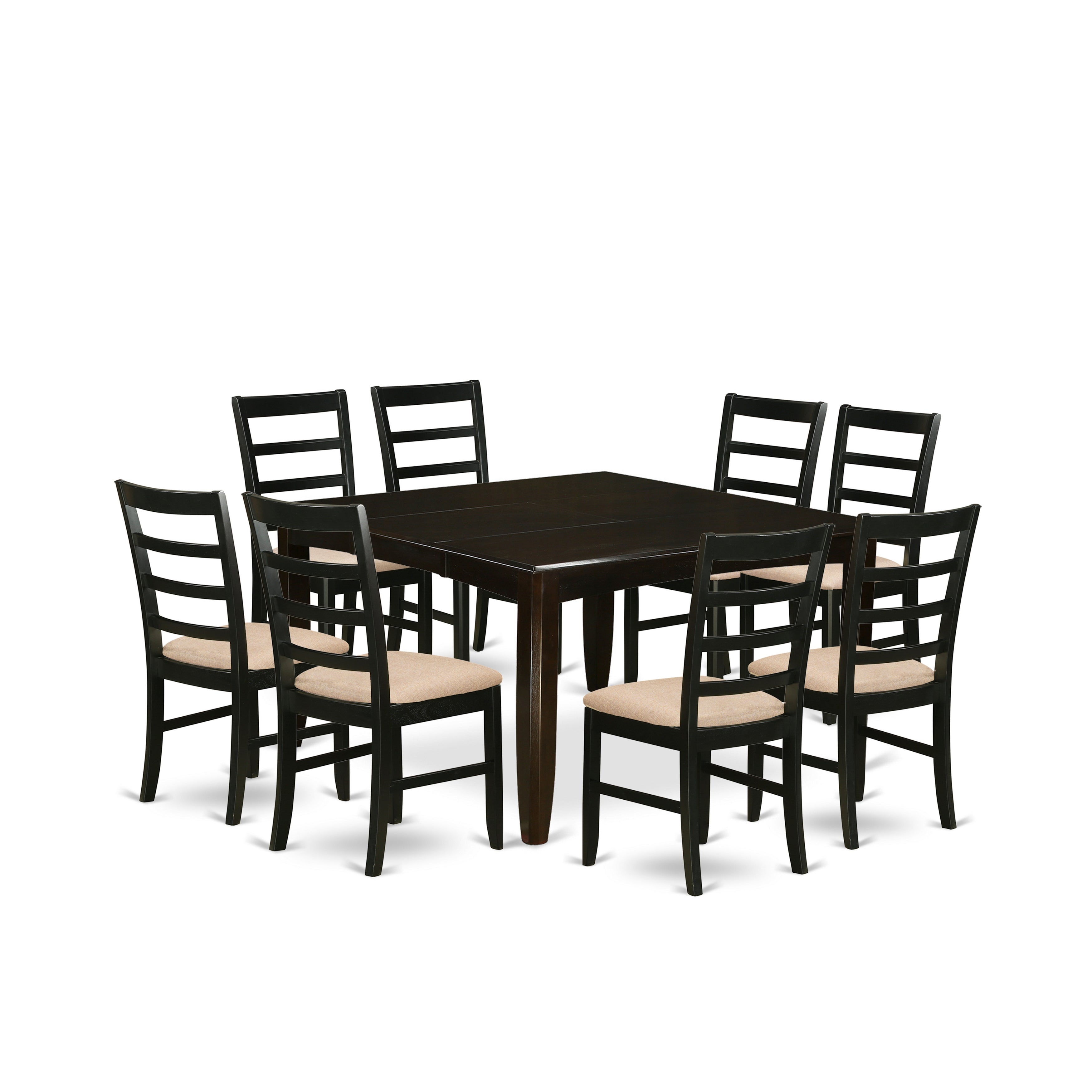 PARF9-CAP-C 9 Pc Dining room set-Square 54" Gathering Table and 8 Stools