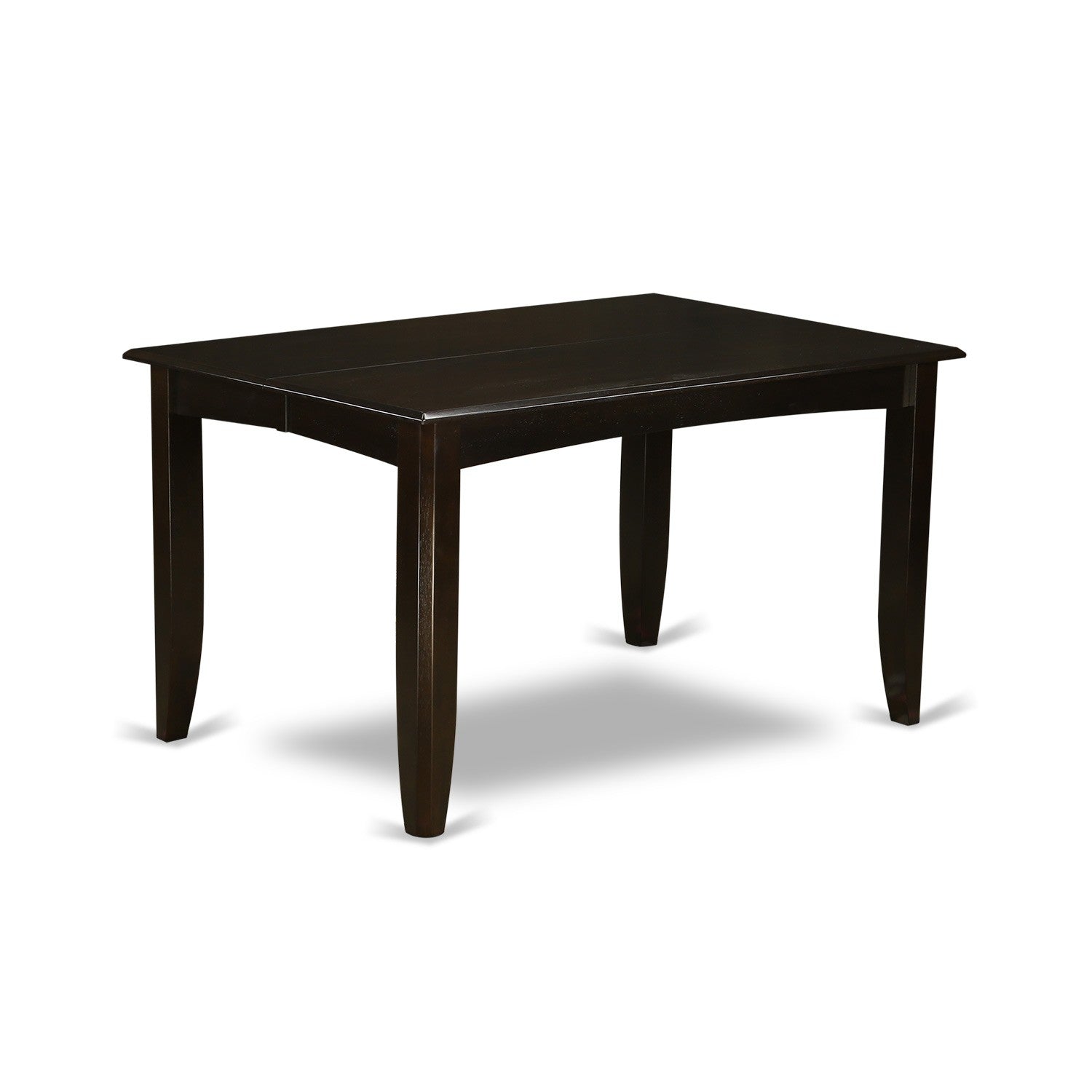 El juego de mesa de comedor moderno East West Furniture PFCA9-CAP-C de 9 piezas incluye una mesa cuadrada de madera con diseño de hojas de mariposa y 8 sillas de comedor de cocina de tela de lino.