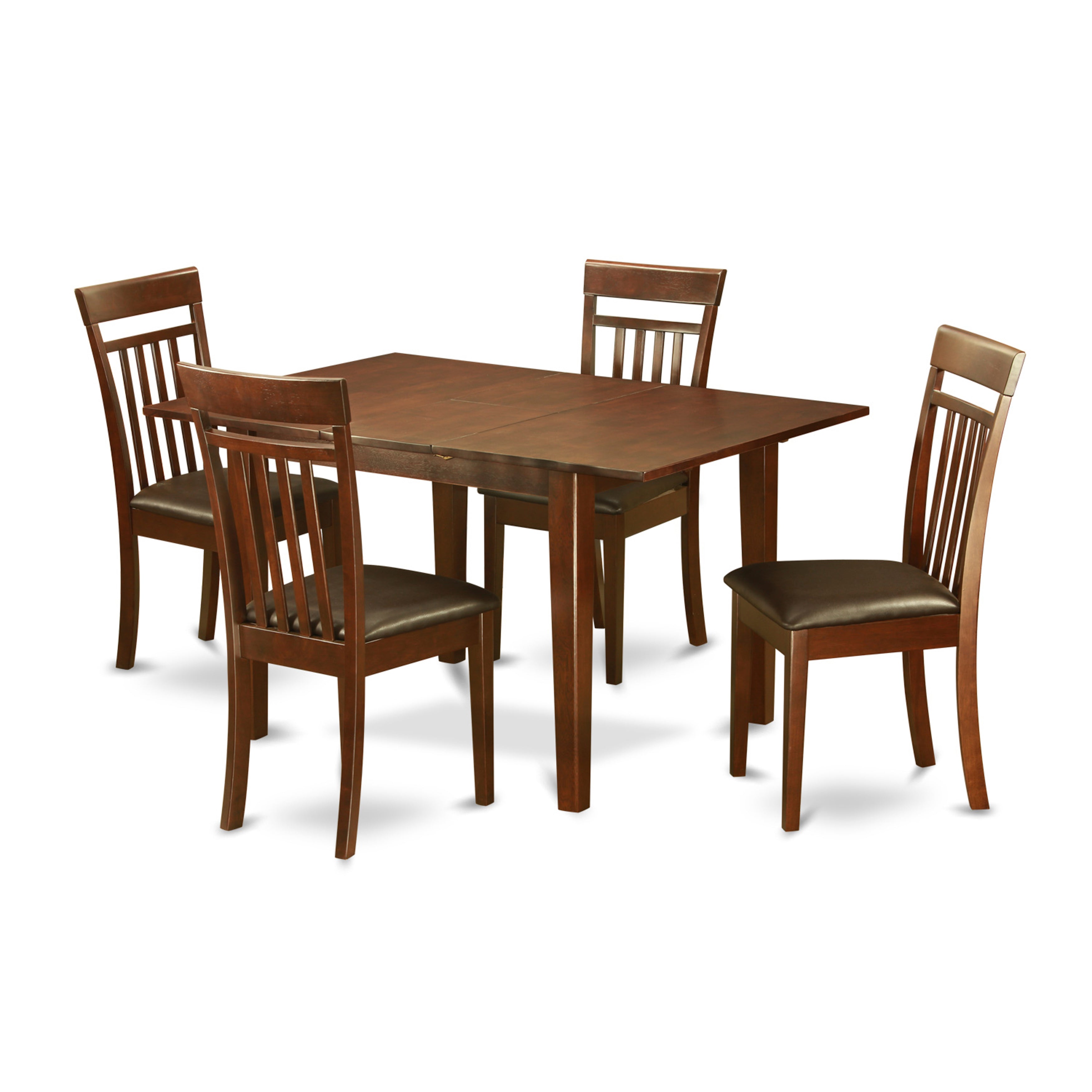 PSCA5-MAH-LC 5 PC small Kitchen Table set - dinette Table with 4 Kitchen Dining Chairs