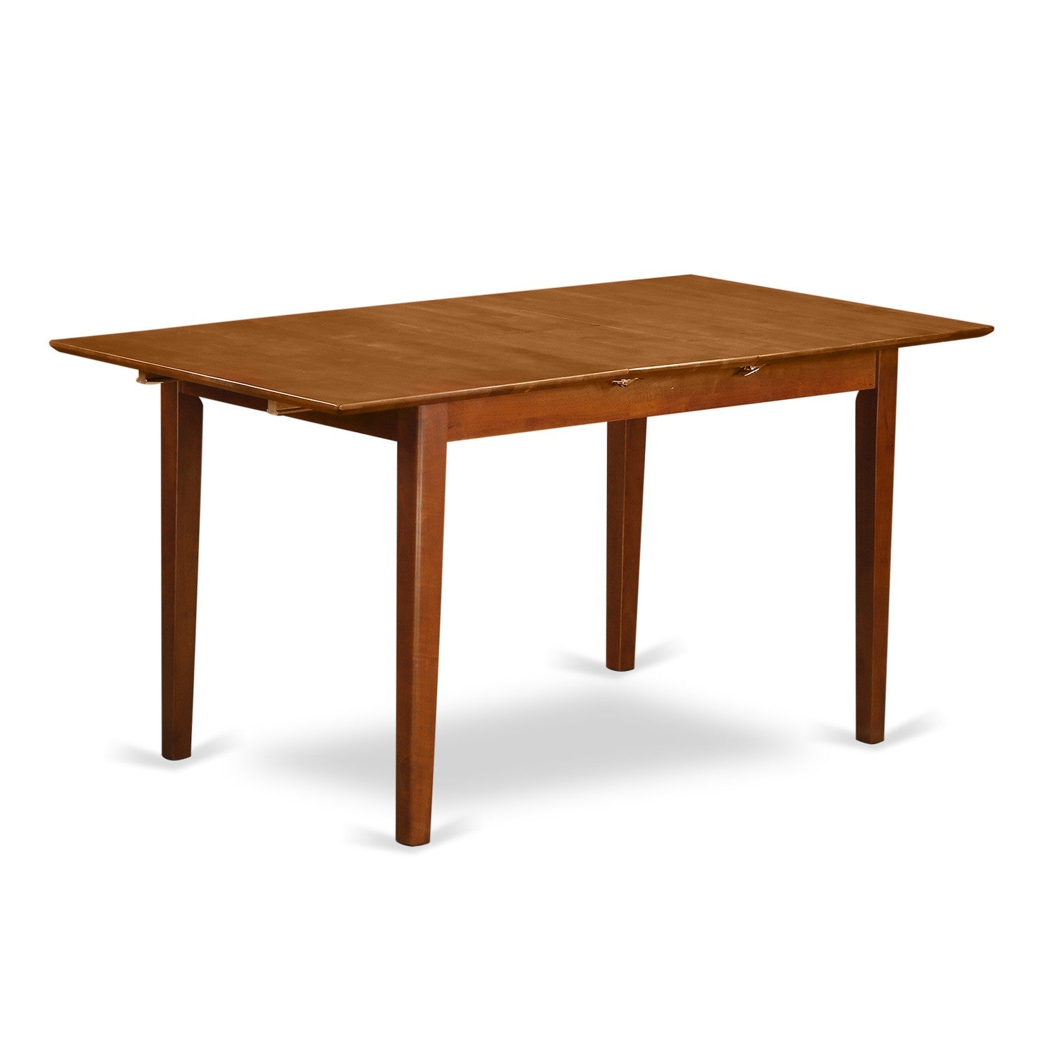 Mesa de comedor Picasso PST-SBR-T de East West Furniture: tablero rectangular de madera con diseño de hojas de mariposa