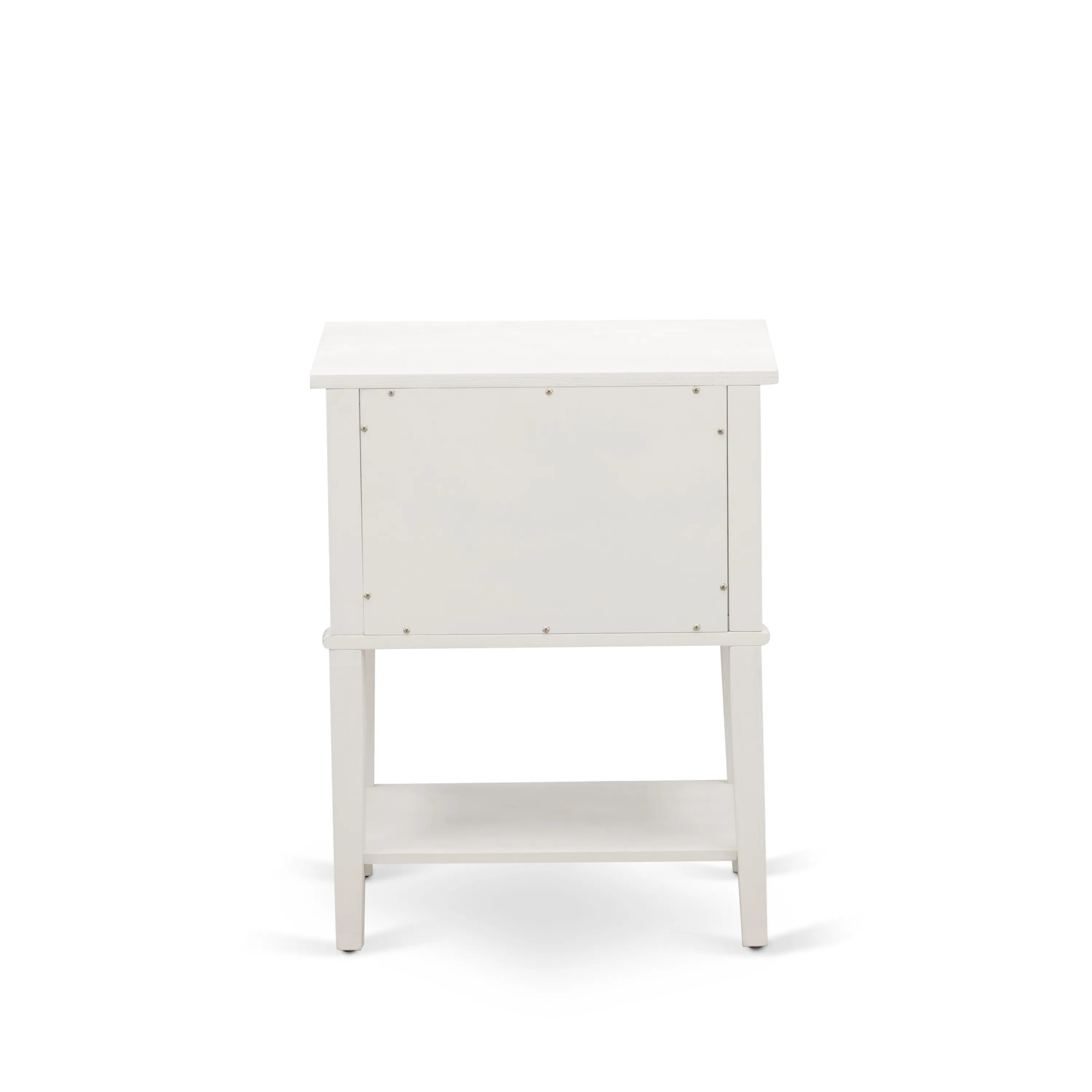 East West Furniture FN11Q-2VL0C 3-Piece Platform Wooden Set for Bedroom with 1 Queen Bedframe and 2 Modern Nightstands - Reliable and Sturdy Manufacturing - Denim Blue Linen Fabric