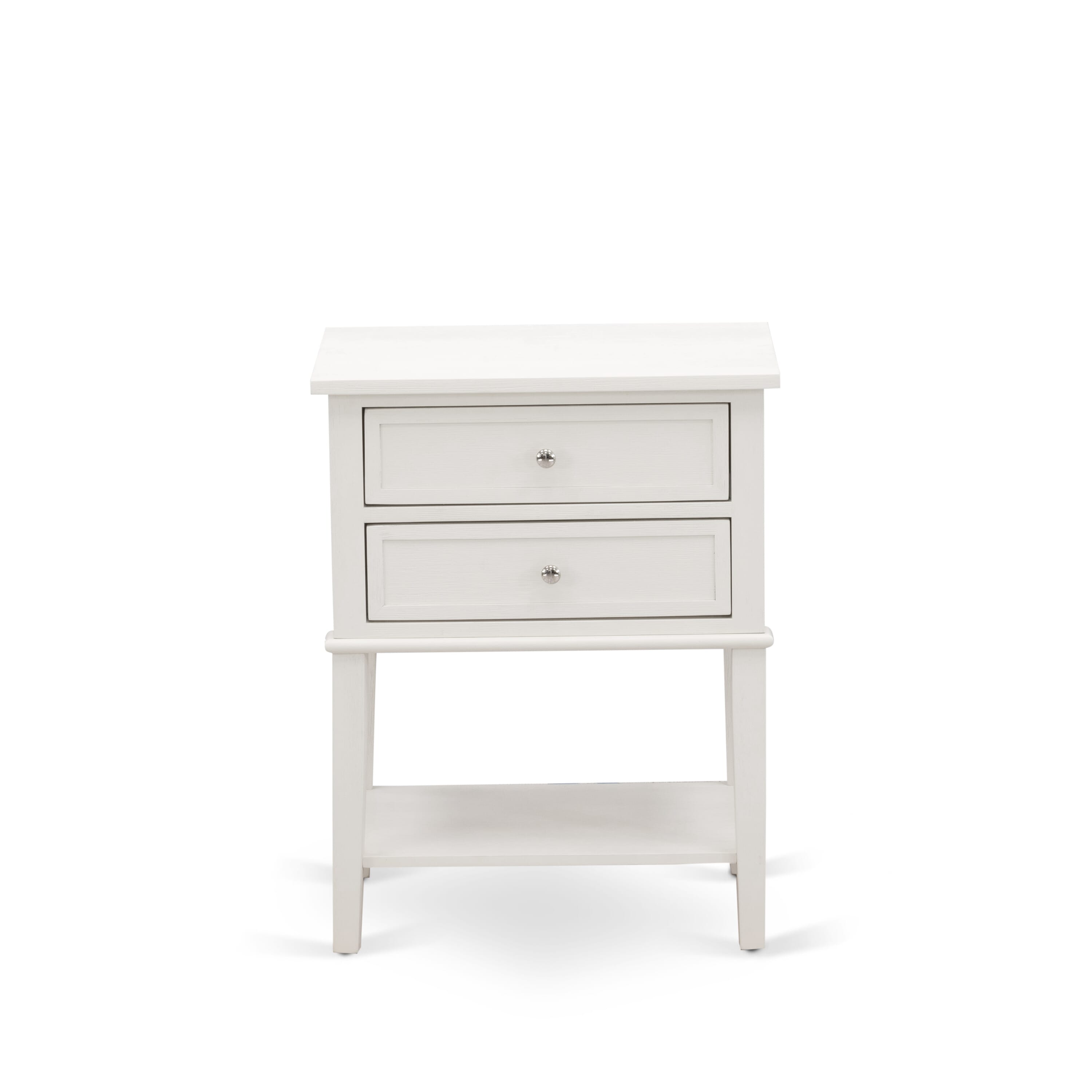 East West Furniture FN08Q-2VL0C 3-Piece Platform Bedroom Set with 1 Queen Size Bed Frame and 2 Small End Tables - Reliable and Durable Manufacturing - Mist Beige Linen Fabric