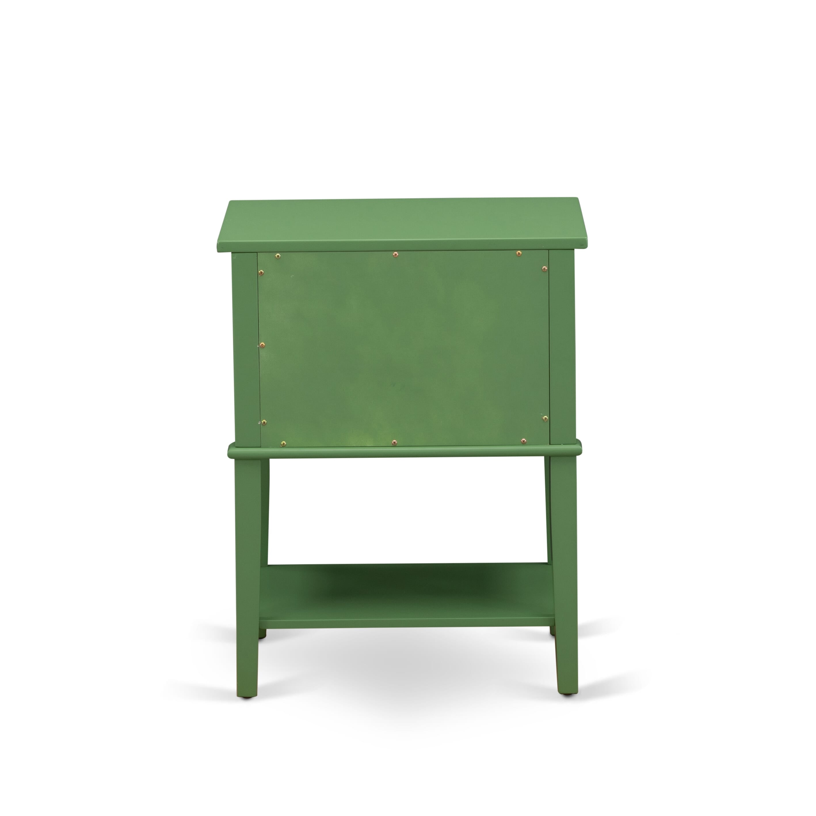 Mesita de noche Valencia VL-12-ET de East West Furniture: mesa auxiliar rectangular con dos cajones para dormitorio