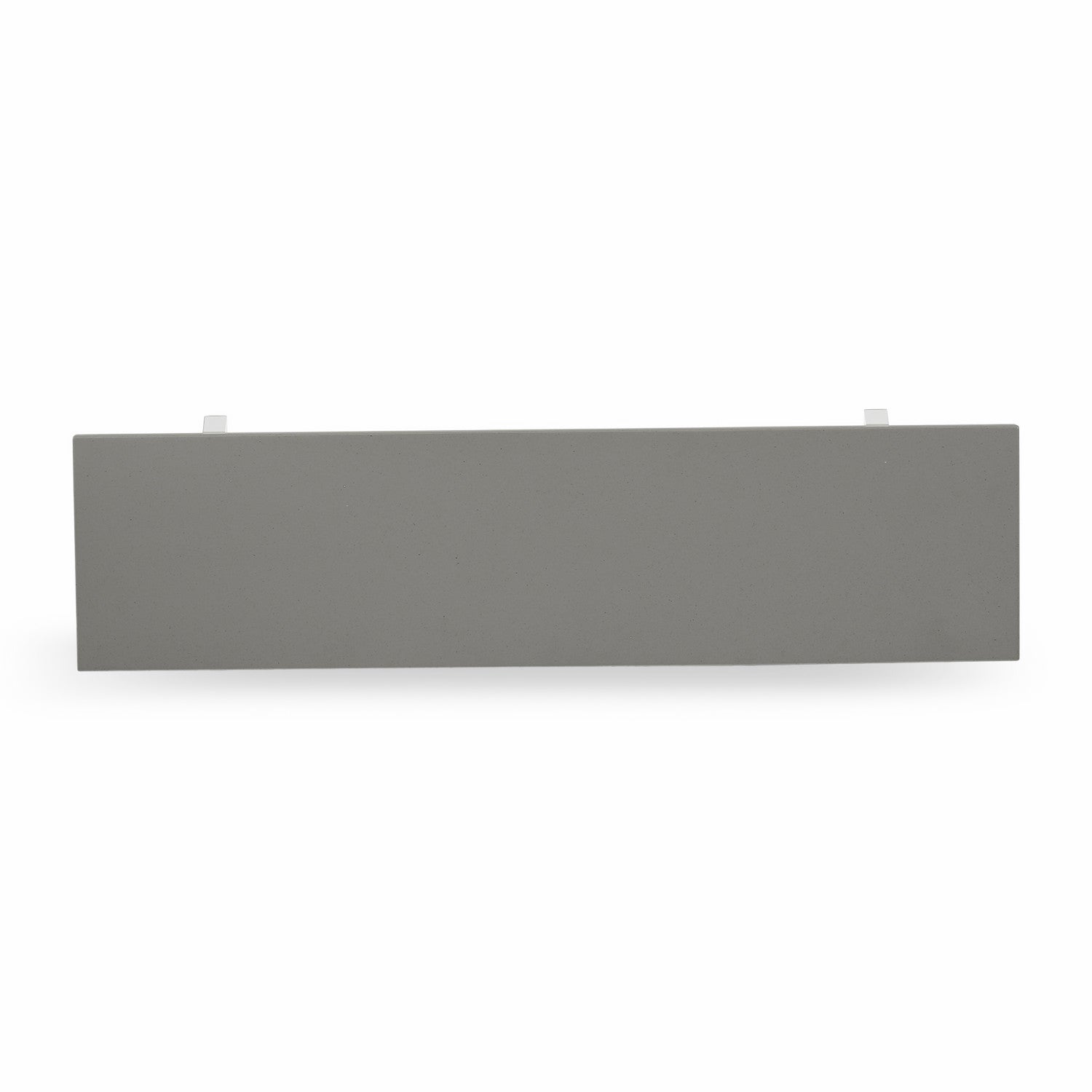 East West Furniture X096EL207-6 6-Pc Dining Table Set- 4 Parson Chairs with Smoke Linen Fabric Seat and Button Tufted Chair Back - Rectangular top & Wooden cross Legs Mid Century Dining Table and Small Bench - Cement and linen white Finish