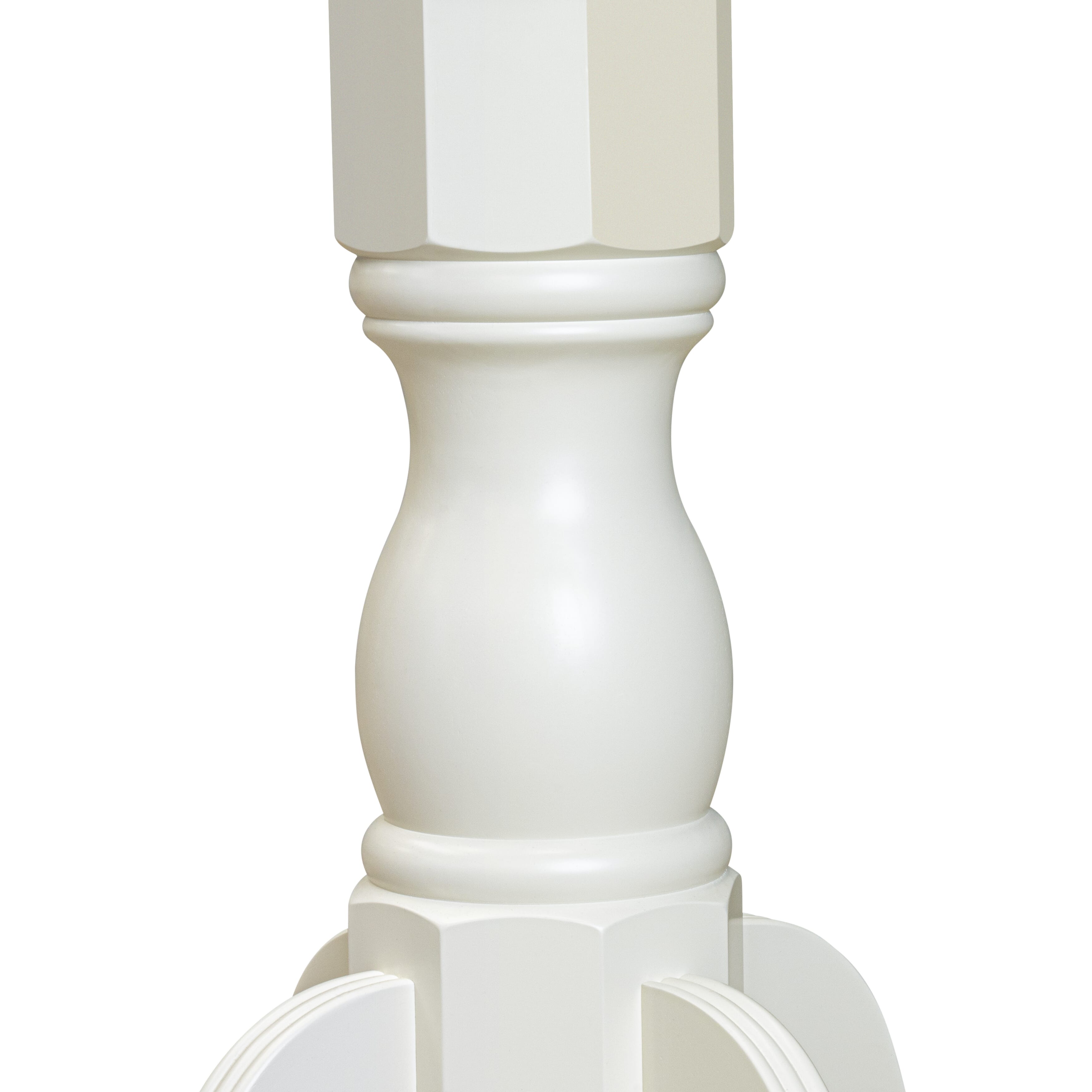 Luxe by East West Furniture 48CL3-204-W 3-Pc Dining Table Set Include a Dining Table with Veined Marble Pattern Tabletop and 2 Wooden Chairs, Linen white