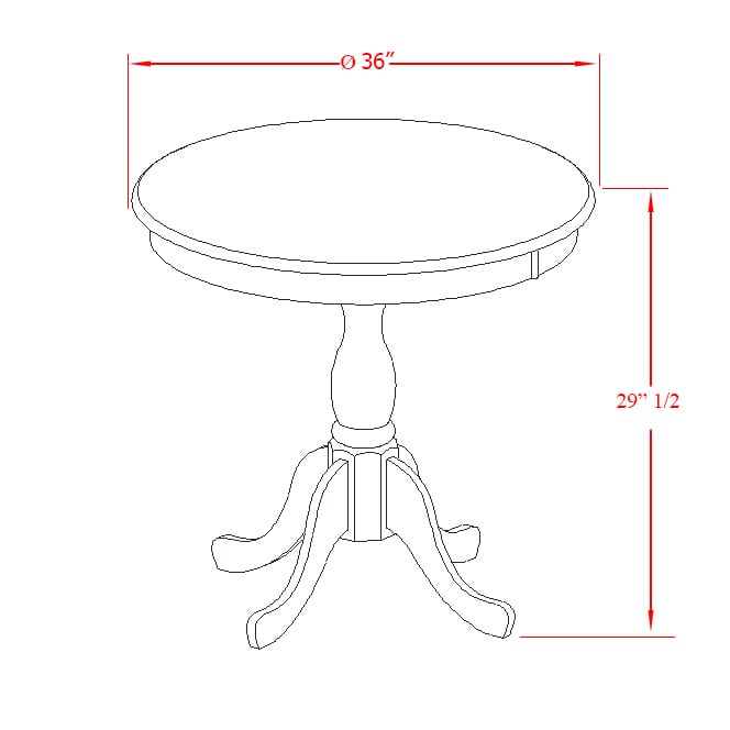 East West Furniture AMLA3-ABC-15 3 Piece Kitchen Table Set Contains 1 Mid Century Dining Table and 2 Baby Blue Linen Fabric Parson Chairs with High Back - Wire Brush Buttercream Finish