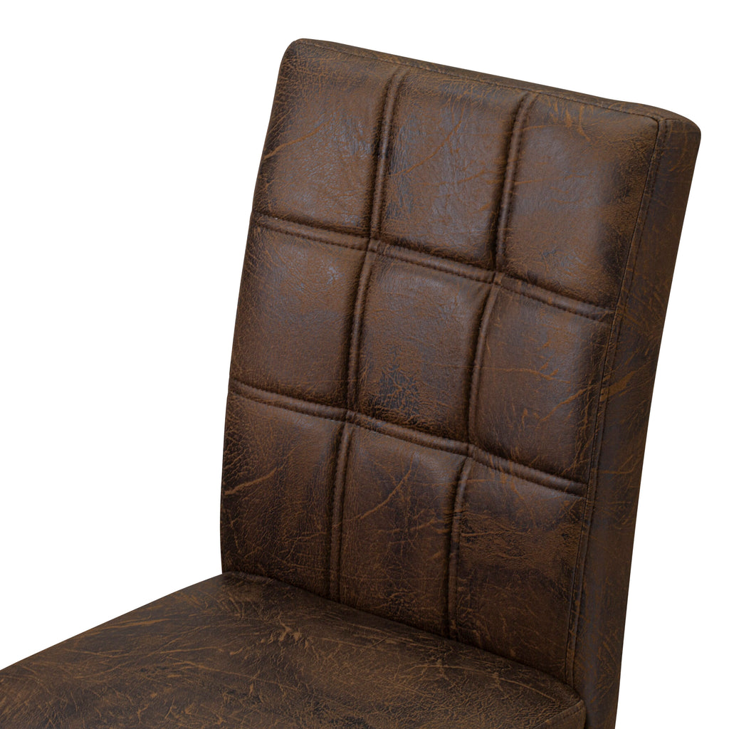 East West Furniture CNAS5-07-T25 5 Piece Dinner Table Set consists A Kitchen Table and 4 Black Textured
Faux Leather Dinner Chairs, Distressed Jacobean