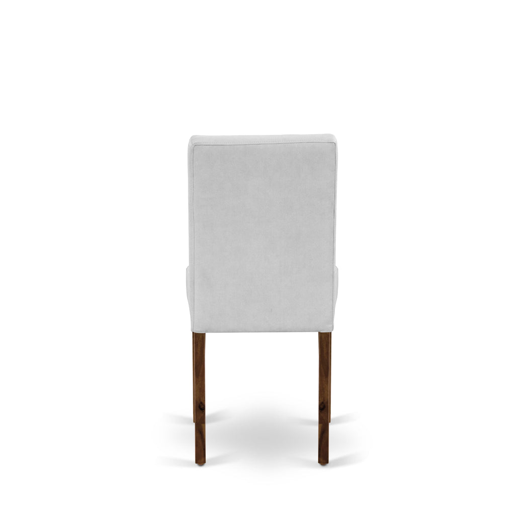 Luxe by East West Furniture X02AS-2C8-27 - Juego de comedor extensible de 6 piezas que incluye una mesa de cocina rectangular