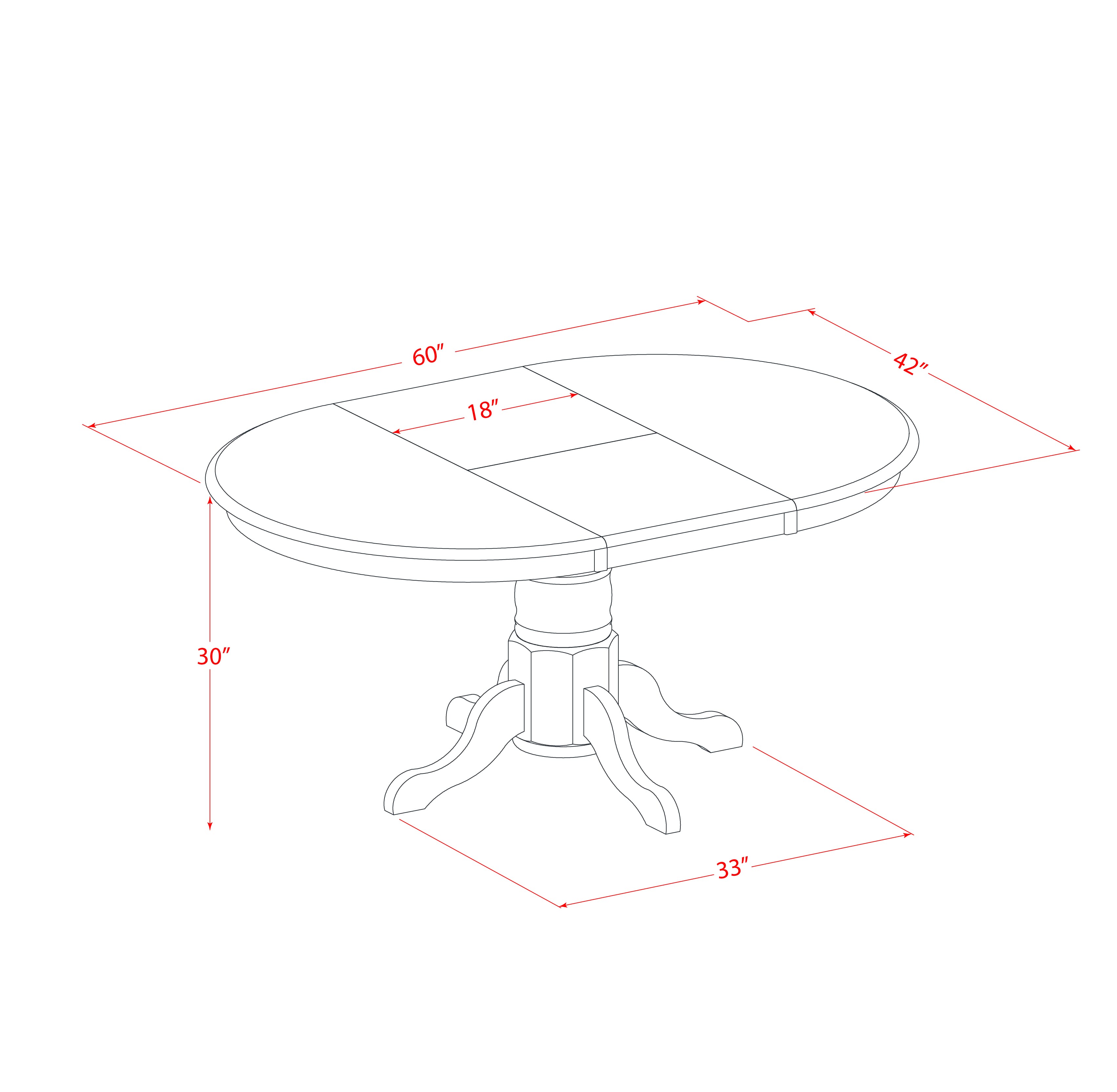East West Furniture AVDA7-LWH-12 7 Piece Dining Room Furniture Set Includes an Oval Dining Table with Removable leaf and 6 Upholstered Parson Chairs, 42x60 Inch, linen white