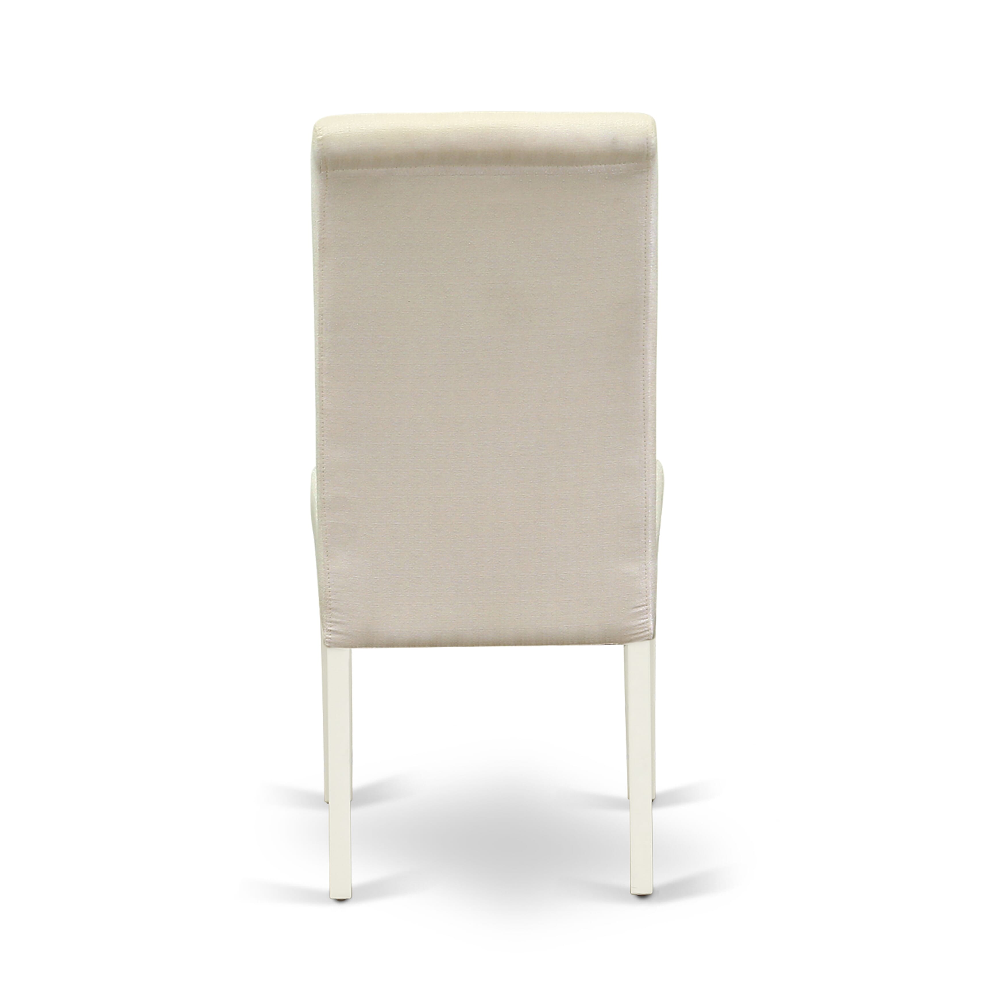 East West Furniture X026BA201-7 7-Piece Dining room Set a beautiful linen white Dinette Table top and 6 Beautiful kitchen chairs with High Chair Back, linen white Finish
