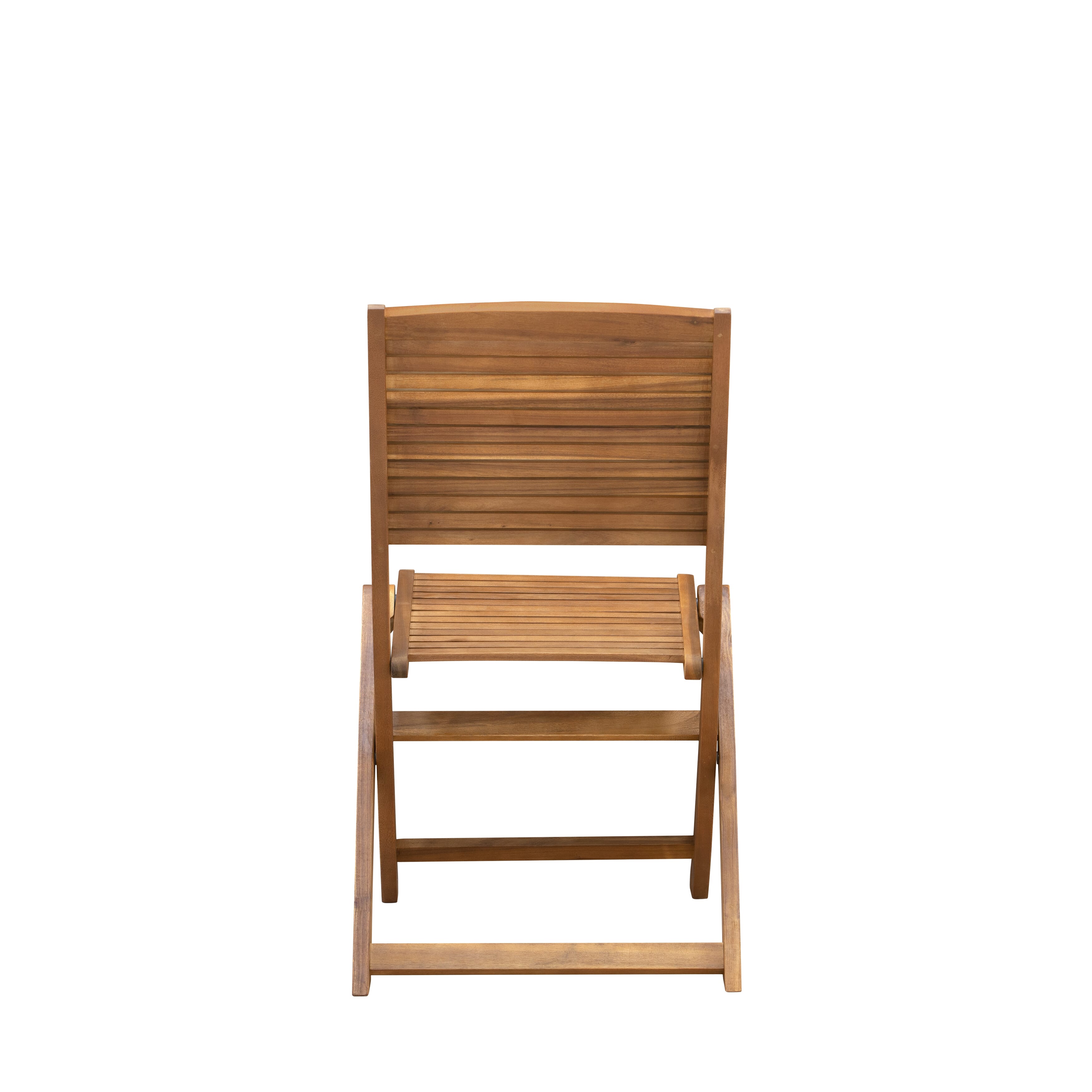 East West Furniture DEFM5CWNA 5 Piece Outdoor Patio Dining SetsIncludes a Rectangle Acacia wood Table and 4 Folding Side Chairs, 40x72 Inch, Natural Oil