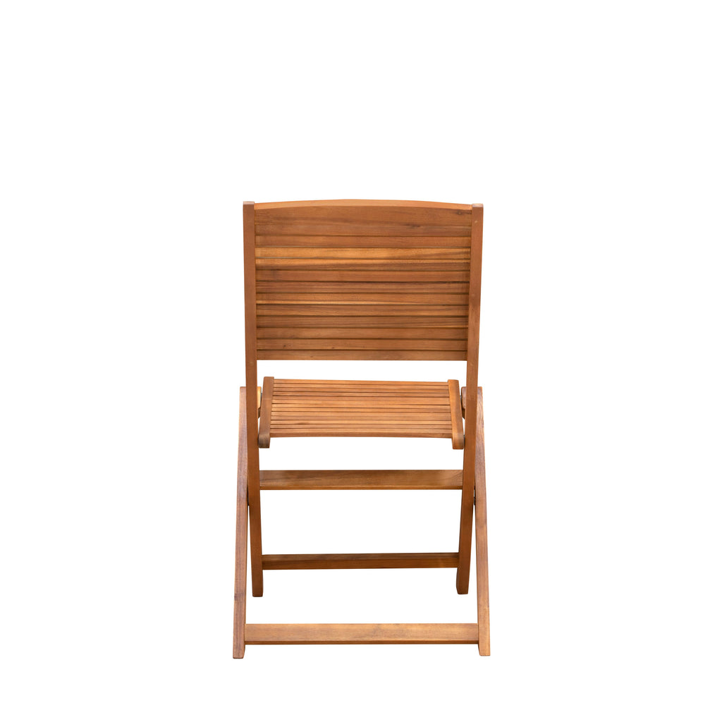 East West Furniture DEFM9CWNA 9 Piece Patio Garden Table Set Includes a Rectangle Outdoor Acacia Wood Dining Table and 8 Folding Side Chairs